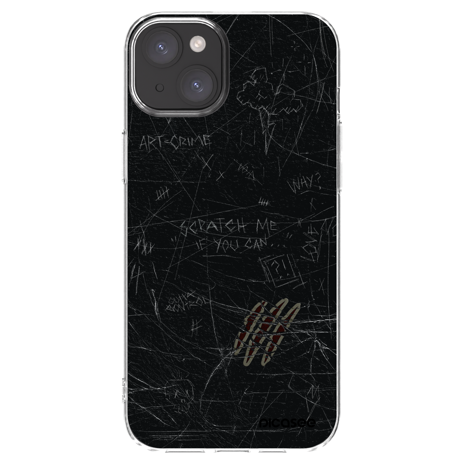 Picasee silikonska prozirna maskica za Apple iPhone 15 Plus - SCRATCH