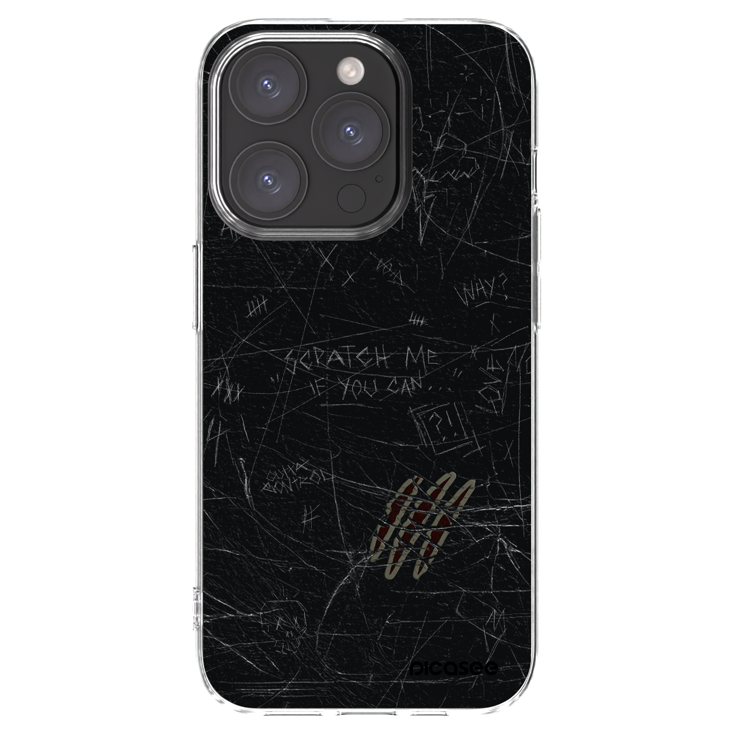 Picasee silikonska prozirna maskica za Apple iPhone 15 Pro - SCRATCH