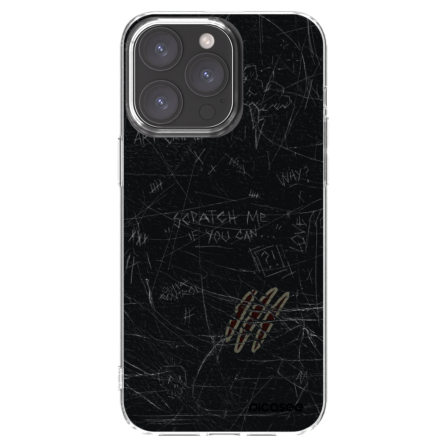 Picasee silikonska prozirna maskica za Apple iPhone 15 Pro Max - SCRATCH