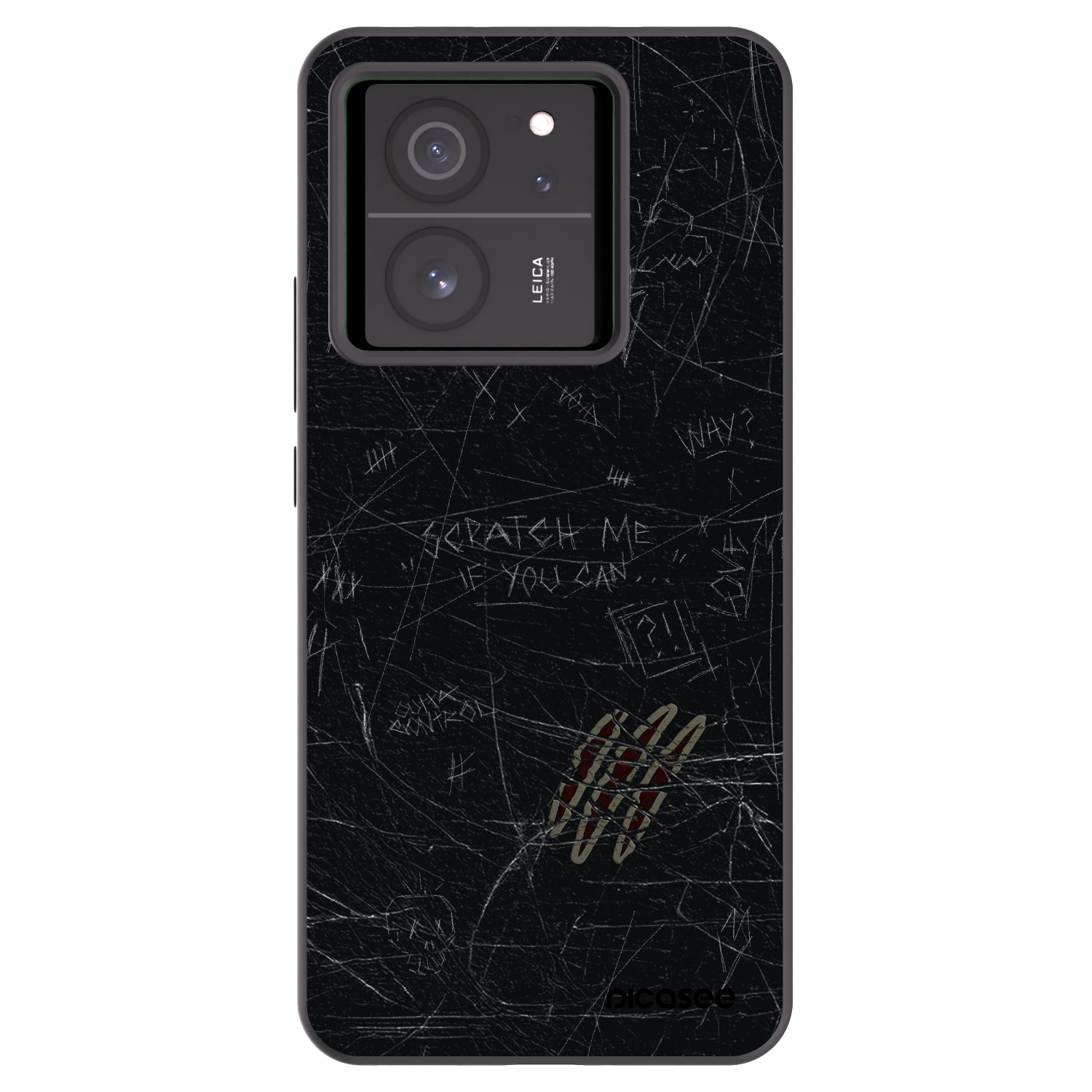 Picasee crna silikonska maskica za Xiaomi 13T Pro - SCRATCH