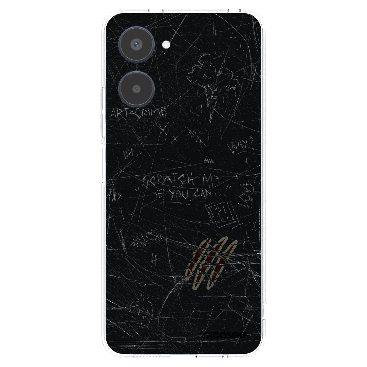 Picasee silikonska prozirna maskica za Realme 10 4G - SCRATCH