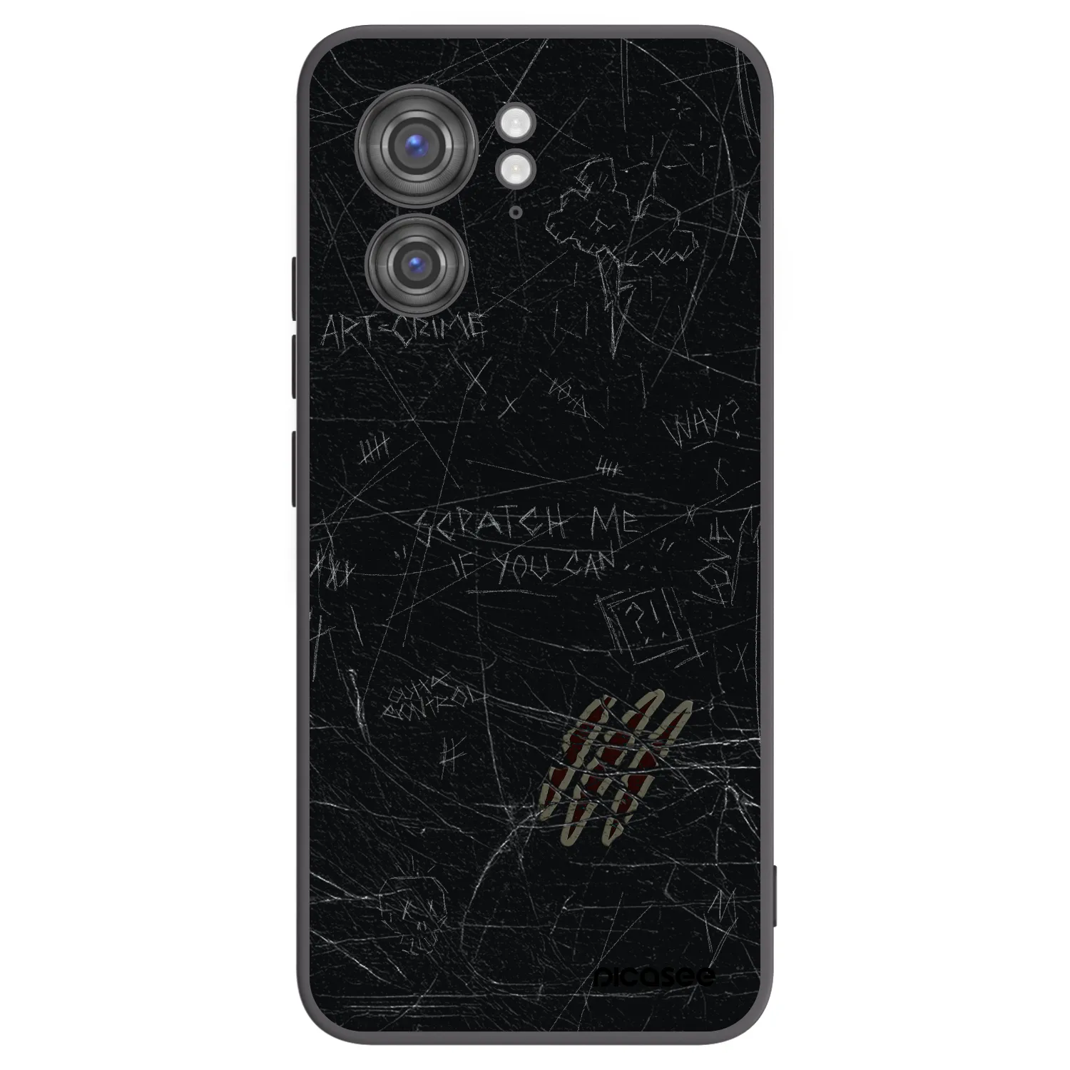 Picasee crna silikonska maskica za Motorola Edge 40 - SCRATCH