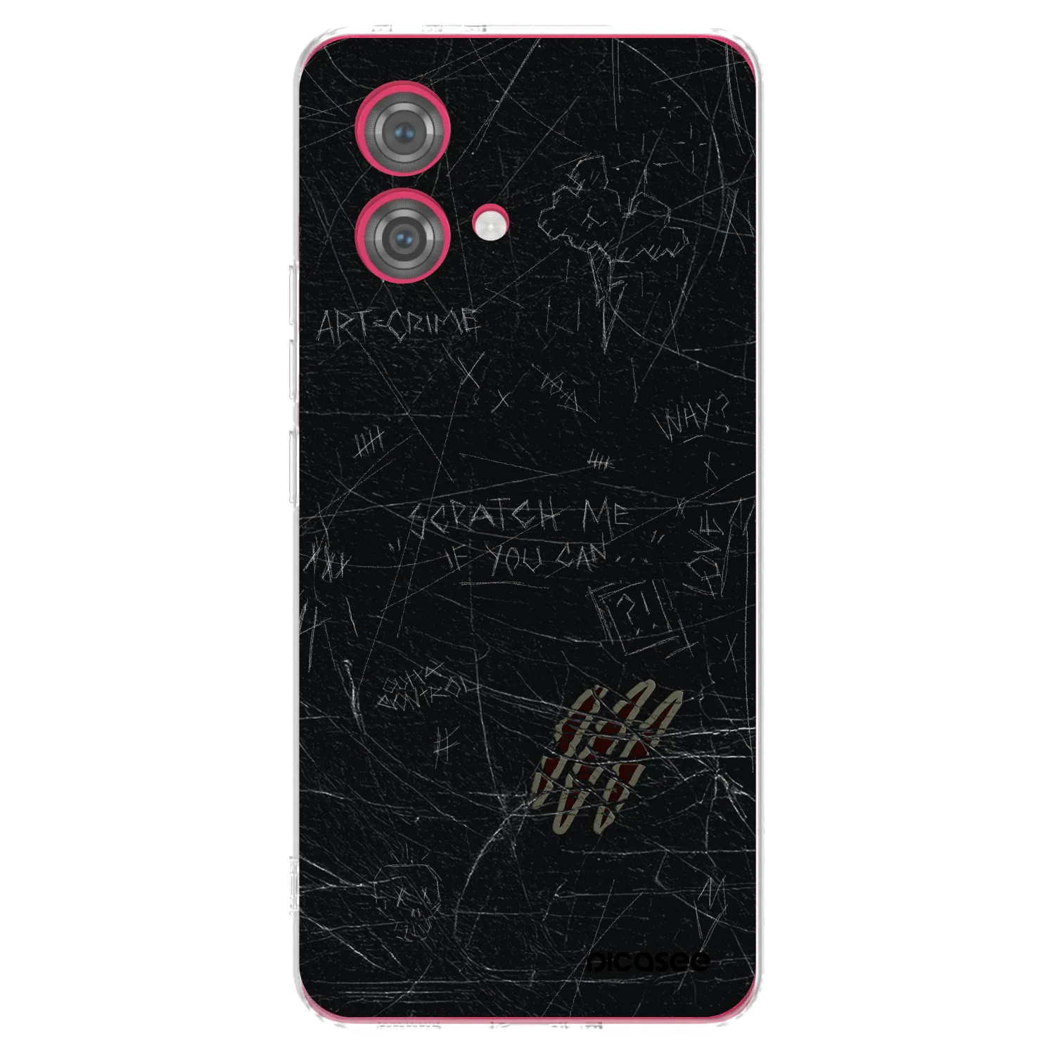 Picasee silikonska prozirna maskica za Motorola Moto G84 5G - SCRATCH