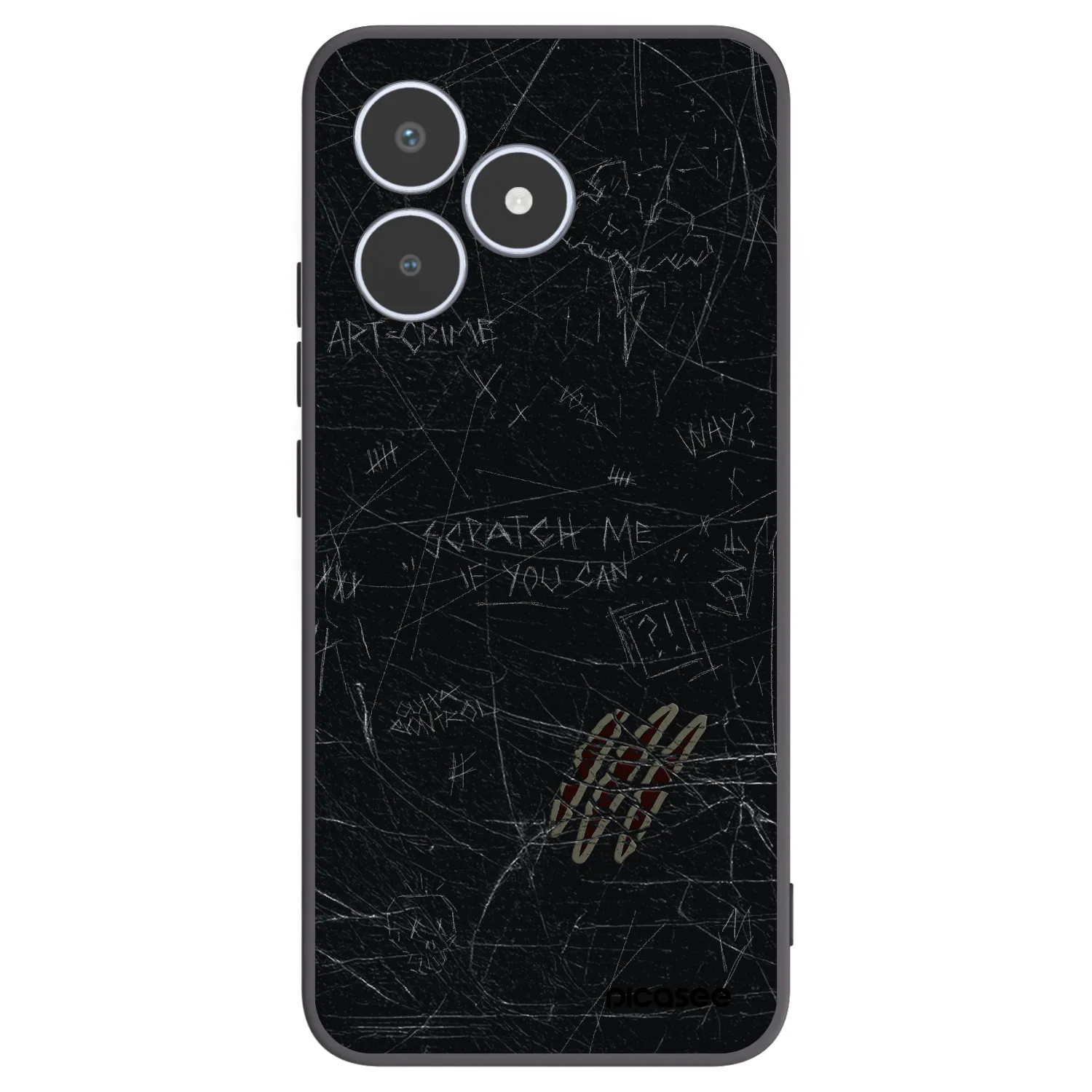 Picasee crna silikonska maskica za Realme C53 - SCRATCH