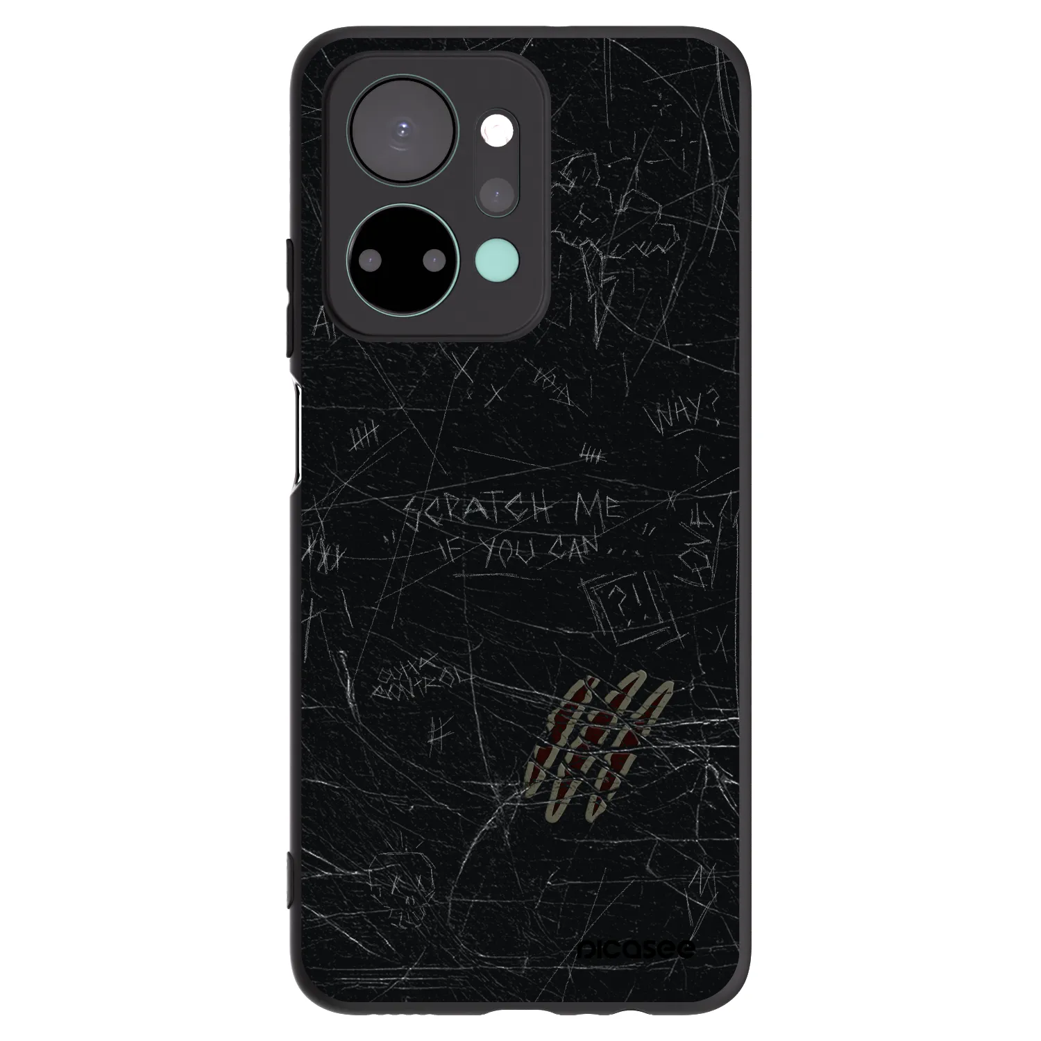 Picasee crna silikonska maskica za Honor X7a - SCRATCH