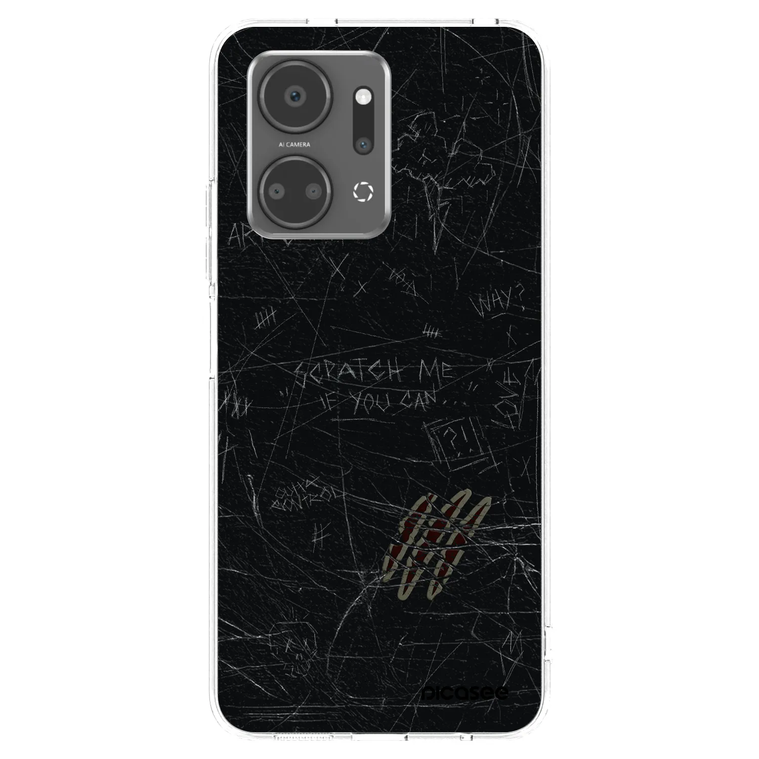 Picasee silikonska prozirna maskica za Honor X7a - SCRATCH