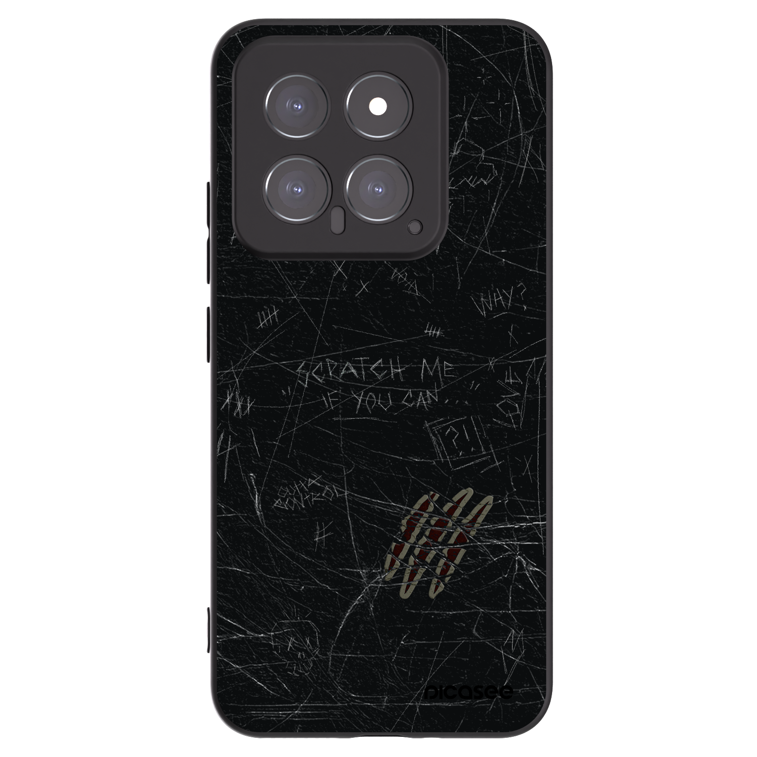Picasee crna silikonska maskica za Xiaomi 14 - SCRATCH