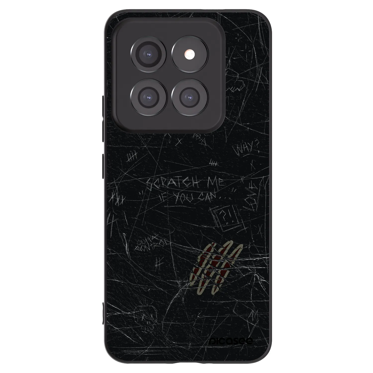 Picasee crna silikonska maskica za Xiaomi 14 Pro - SCRATCH