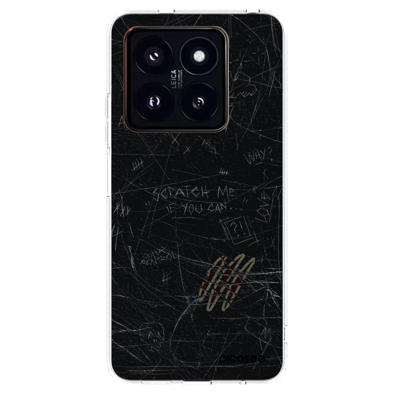 Picasee silikonska prozirna maskica za Xiaomi 14 Pro - SCRATCH