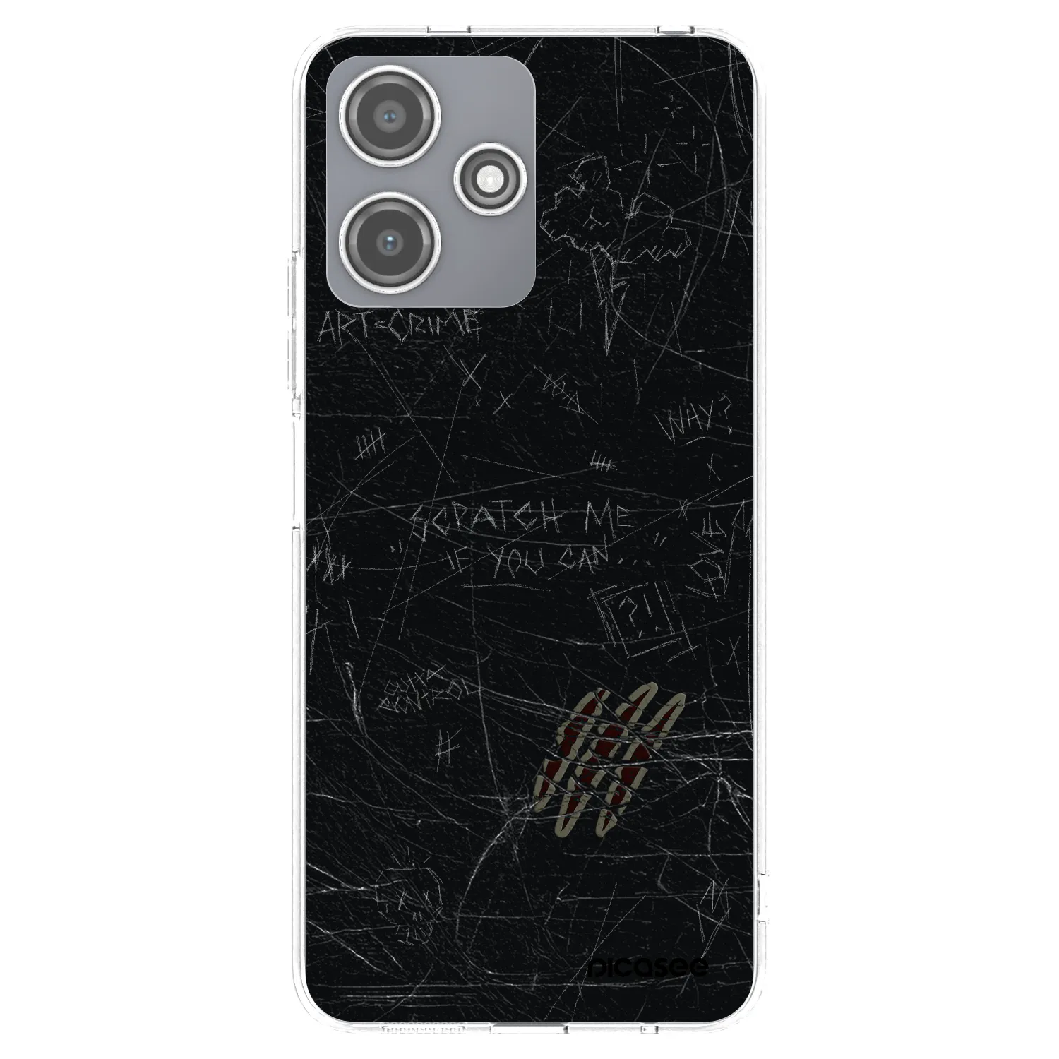 Picasee silikonska prozirna maskica za Xiaomi Redmi 12 5G - SCRATCH