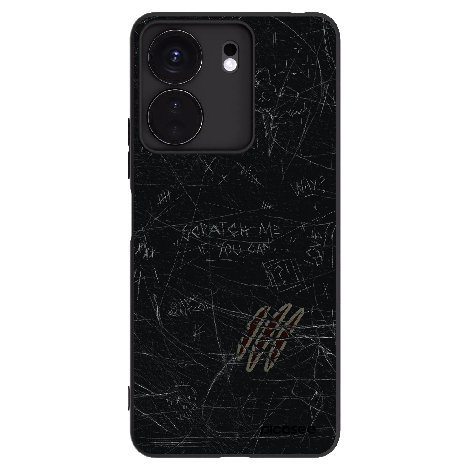 Picasee crna silikonska maskica za Xiaomi Redmi 13C 4G - SCRATCH