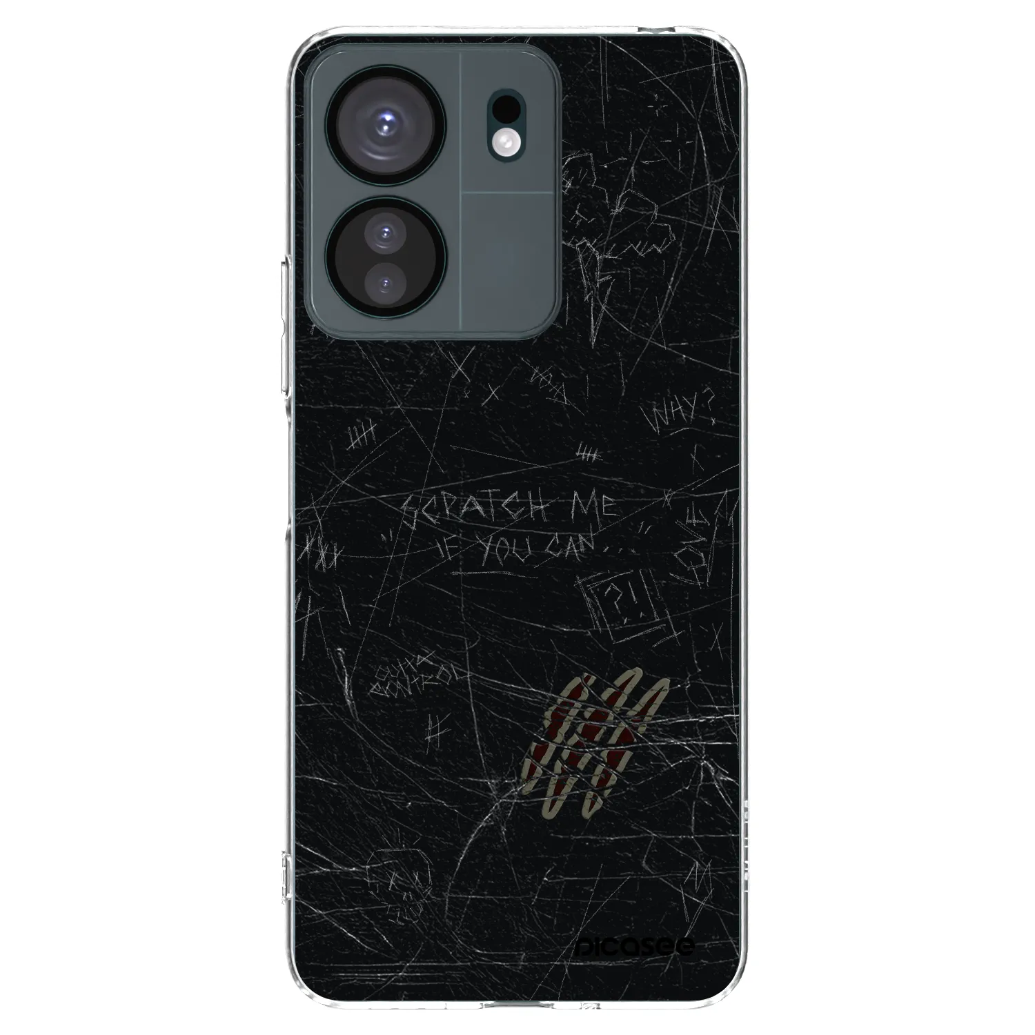 Picasee silikonska prozirna maskica za Xiaomi Redmi 13C 4G - SCRATCH