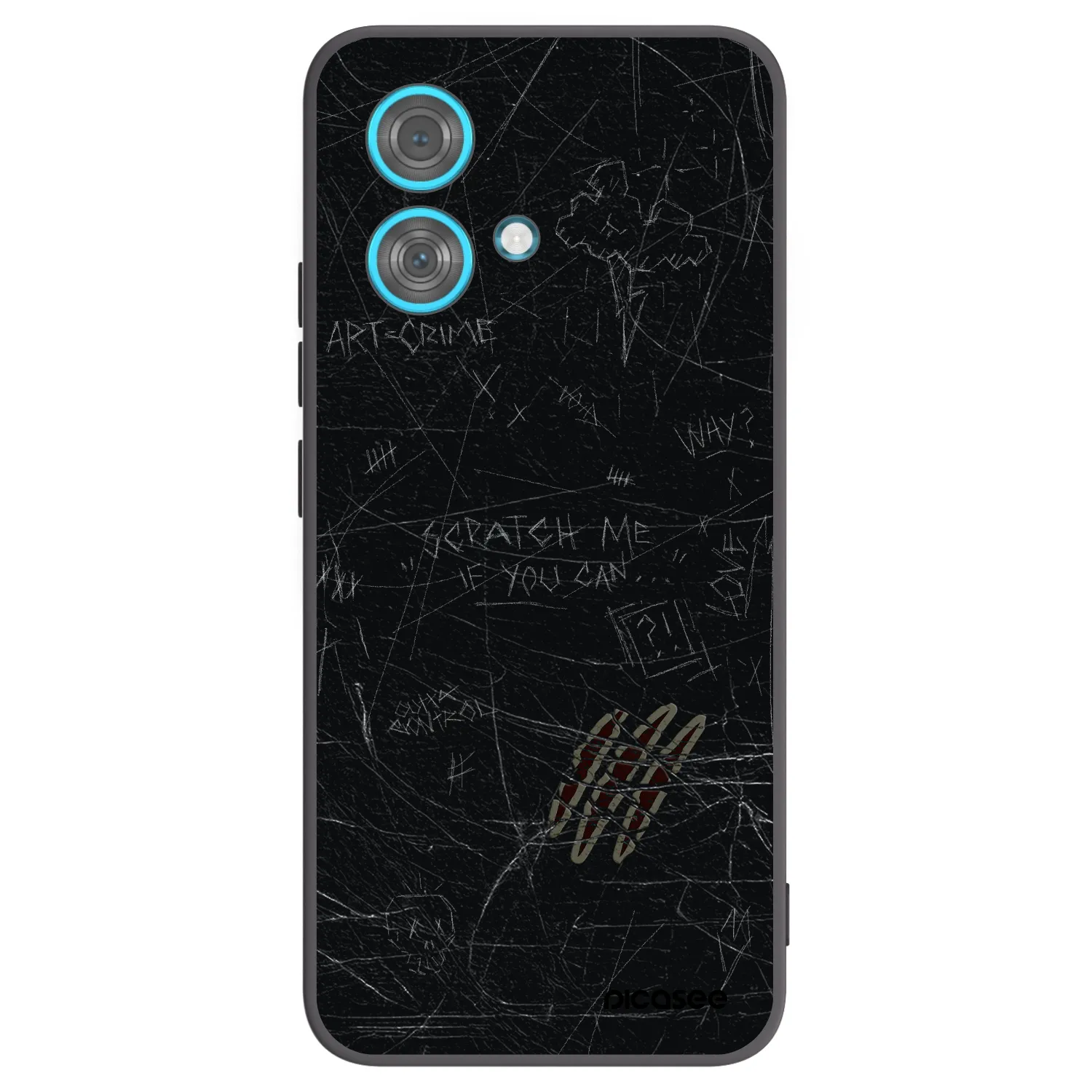 Picasee crna silikonska maskica za Motorola Edge 40 Neo - SCRATCH
