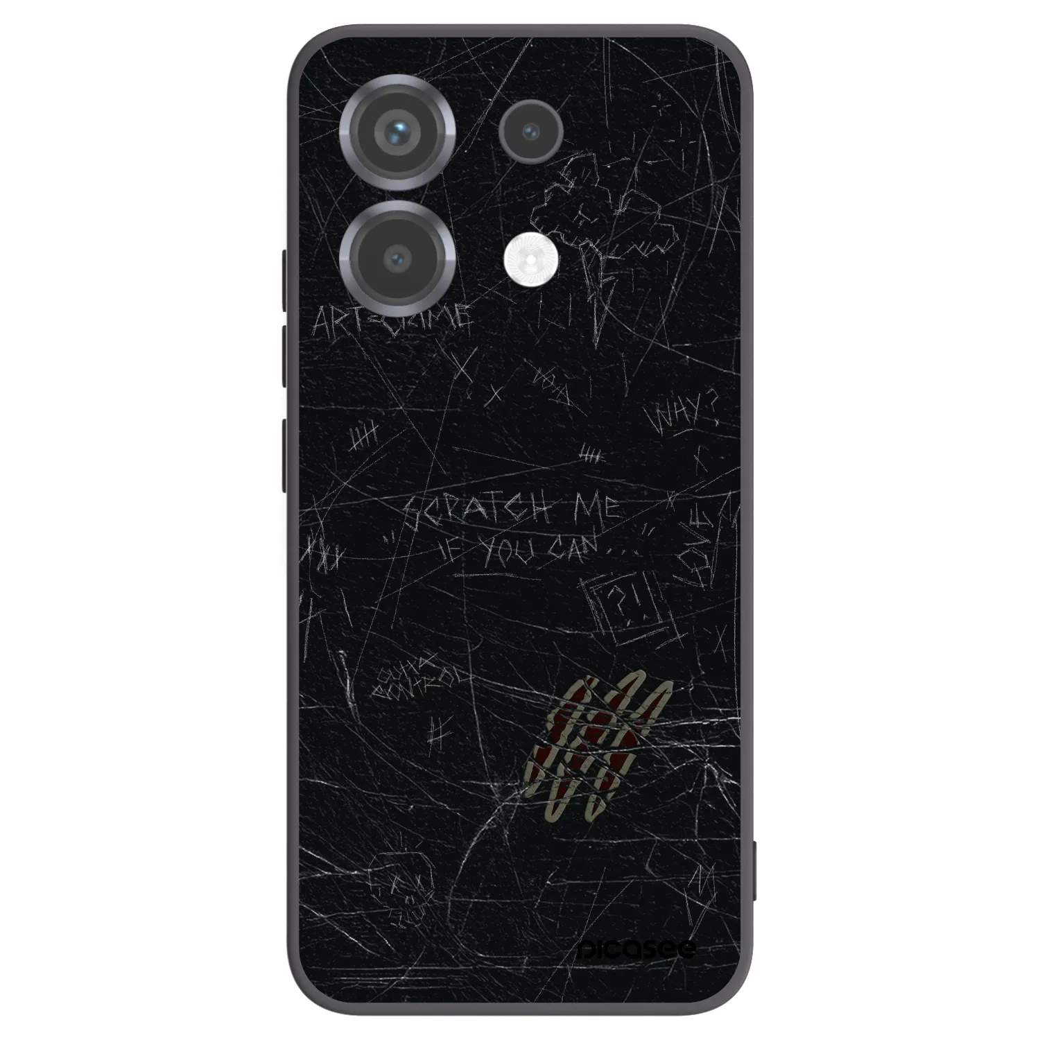 Picasee crna silikonska maskica za Xiaomi Poco X6 - SCRATCH