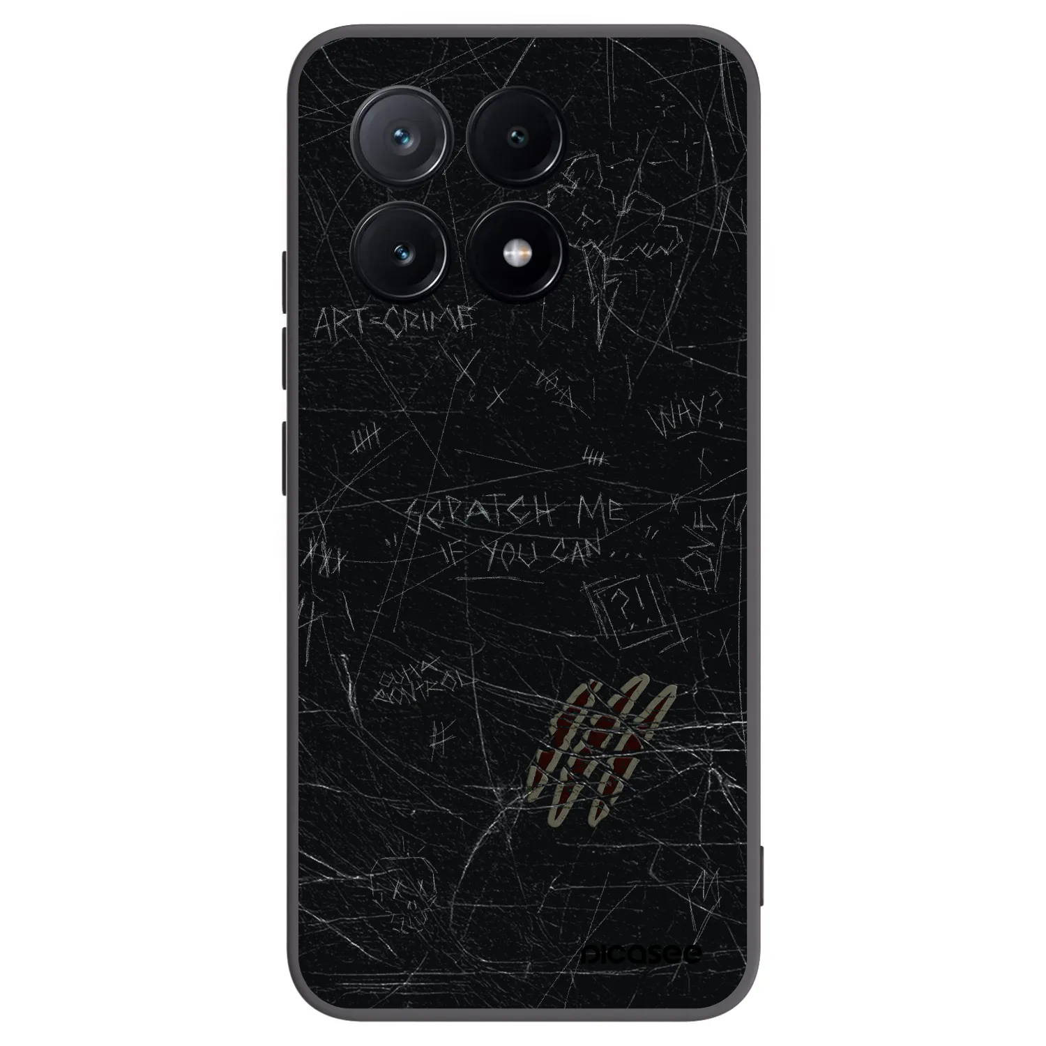 Picasee crna silikonska maskica za Xiaomi Poco X6 Pro - SCRATCH
