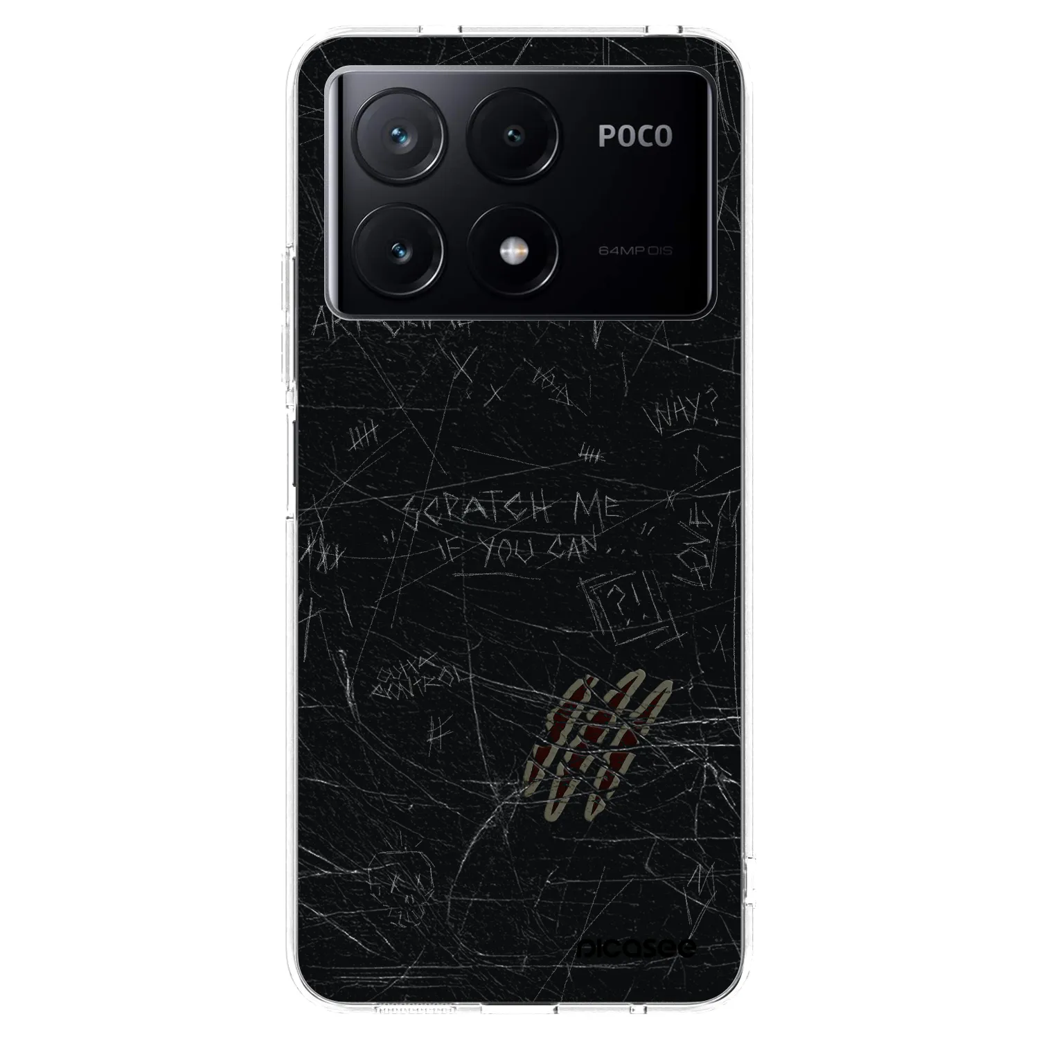 Picasee silikonska prozirna maskica za Xiaomi Poco X6 Pro - SCRATCH
