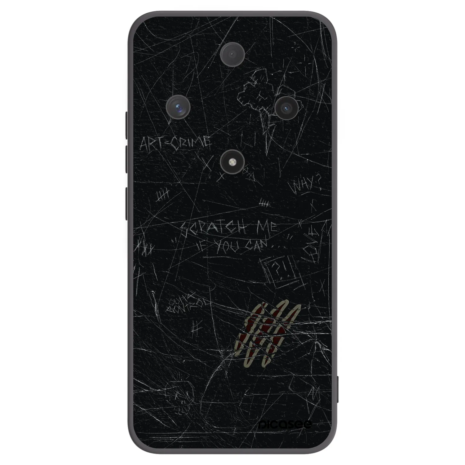 Picasee crna silikonska maskica za Honor Magic6 Lite 5G - SCRATCH