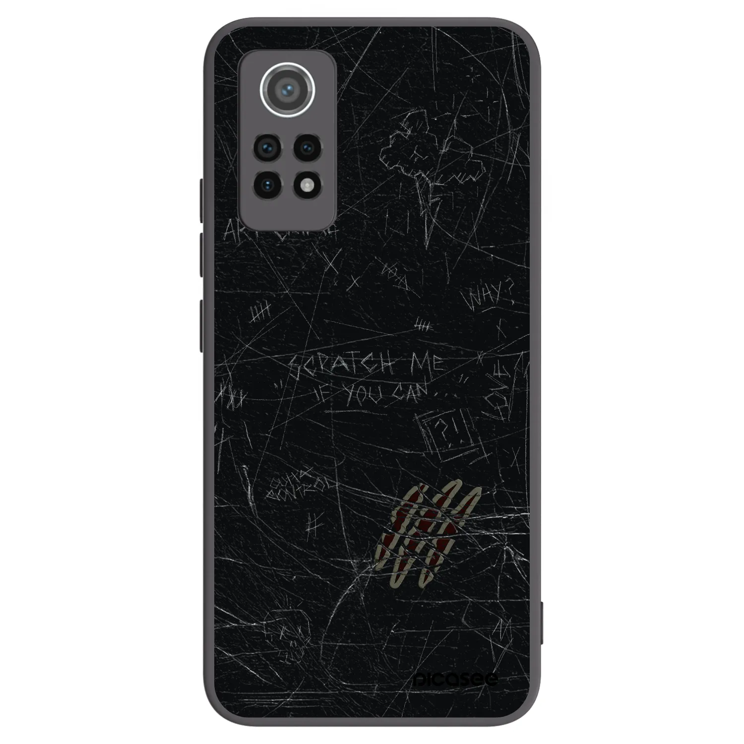 Picasee crna silikonska maskica za Xiaomi Redmi Note 12 Pro 4G - SCRATCH