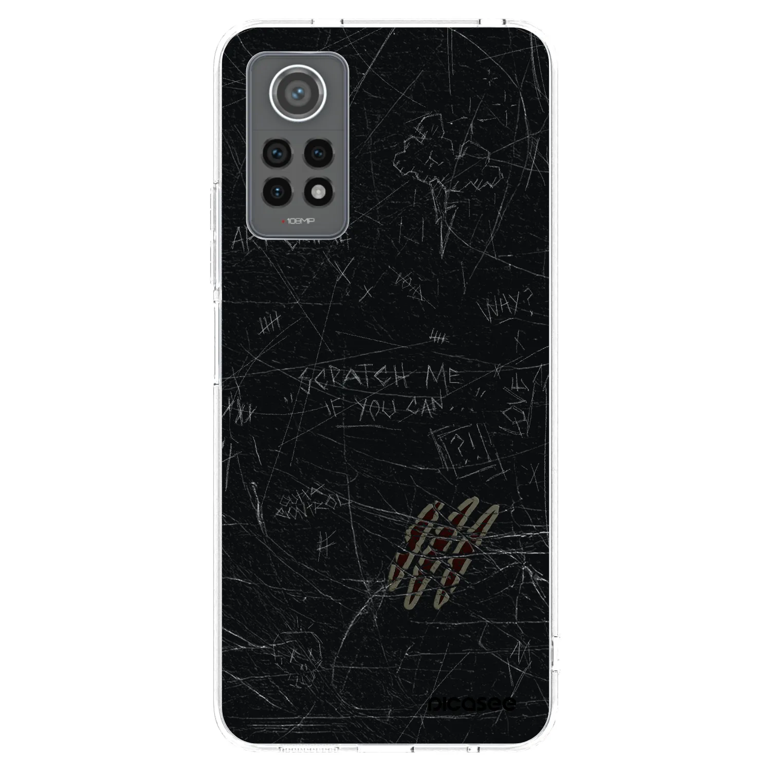 Picasee silikonska prozirna maskica za Xiaomi Redmi Note 12 Pro 4G - SCRATCH