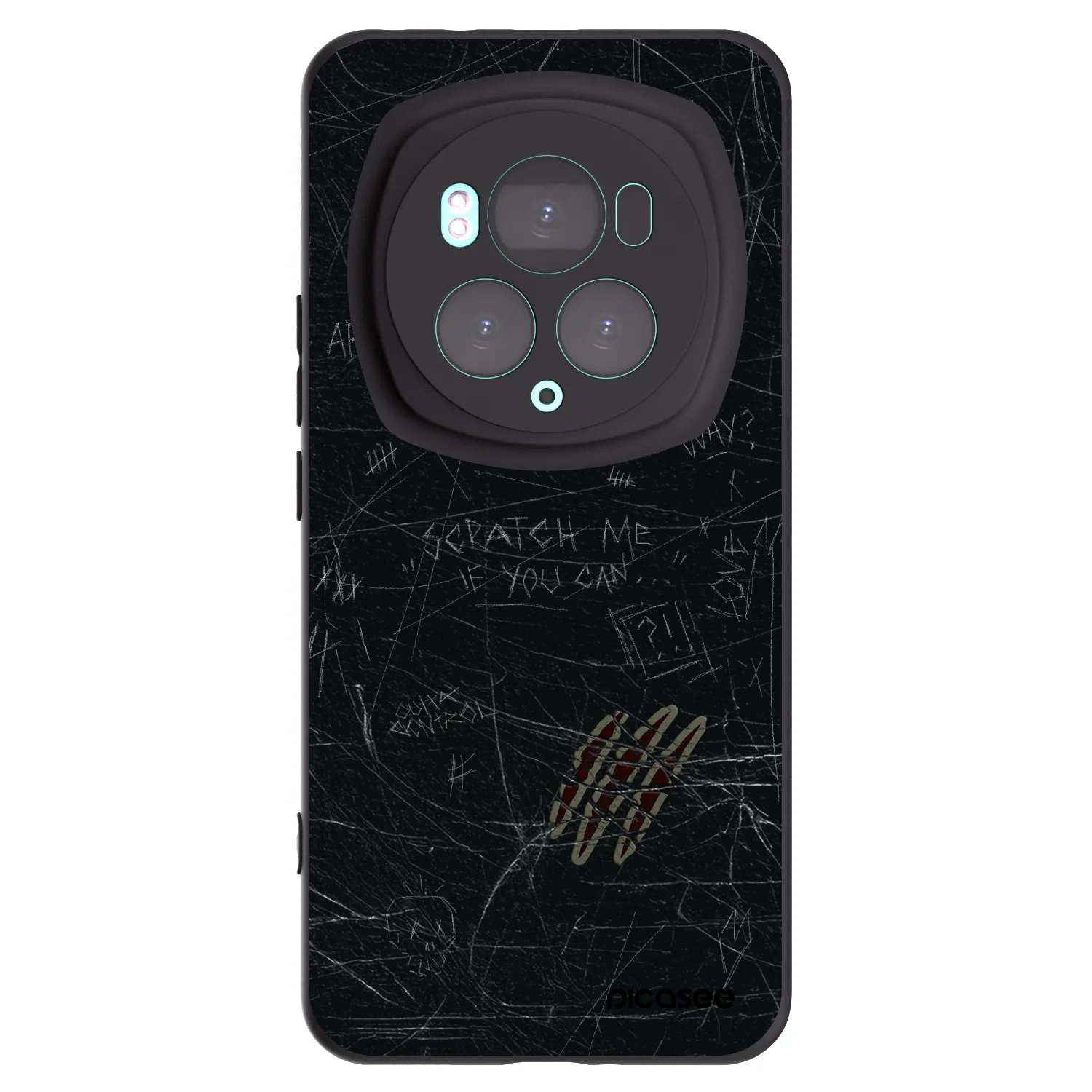 Picasee crna silikonska maskica za Honor Magic6 Pro - SCRATCH