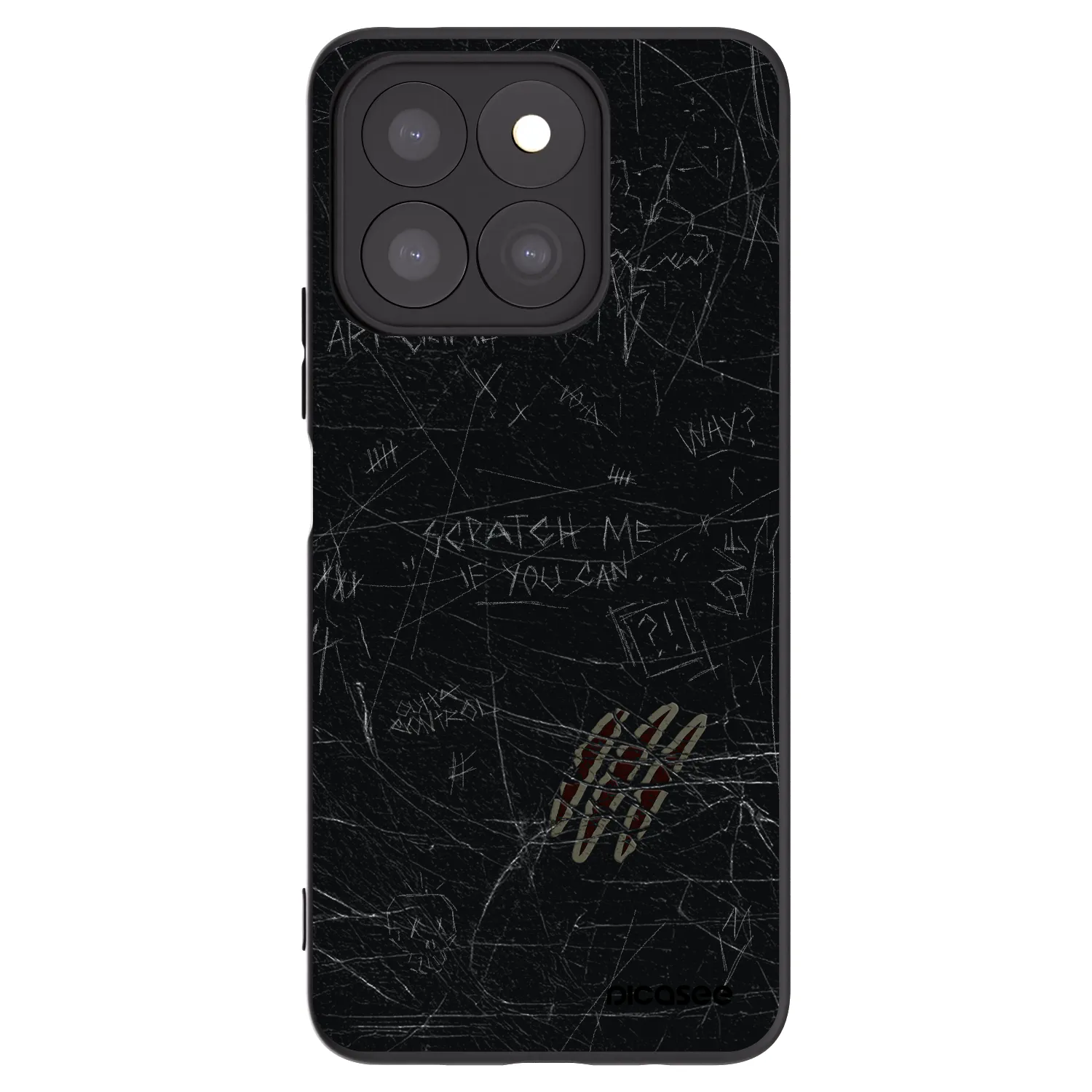Picasee crna silikonska maskica za Honor X8b - SCRATCH