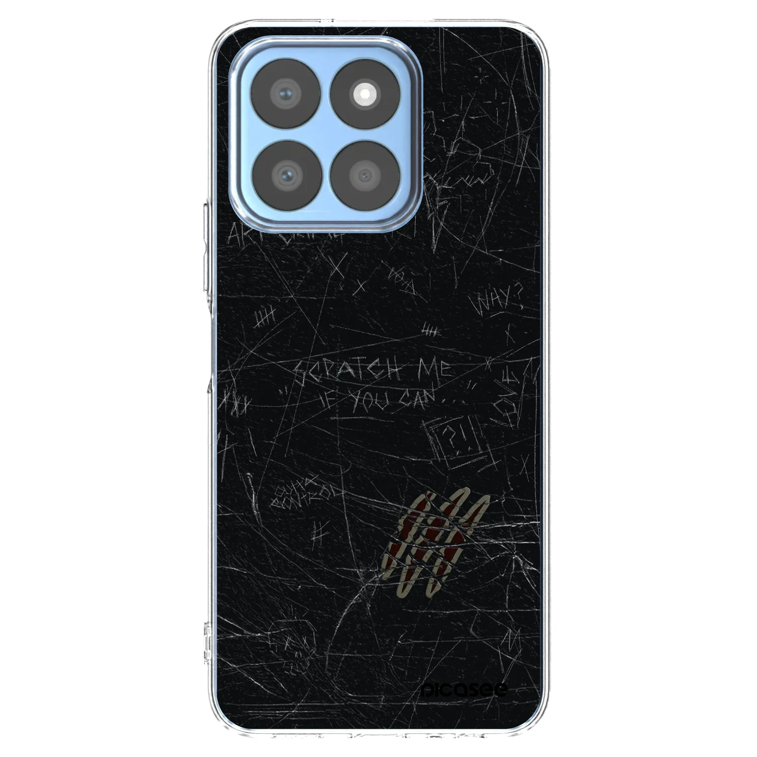 Picasee silikonska prozirna maskica za Honor X8b - SCRATCH