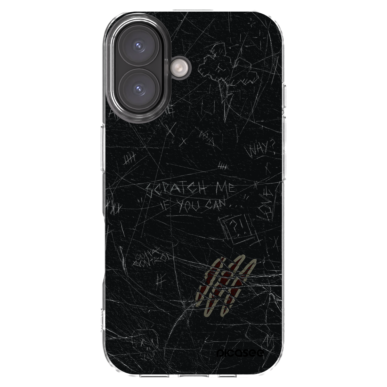 Picasee silikonska prozirna maskica za Apple iPhone 16 - SCRATCH