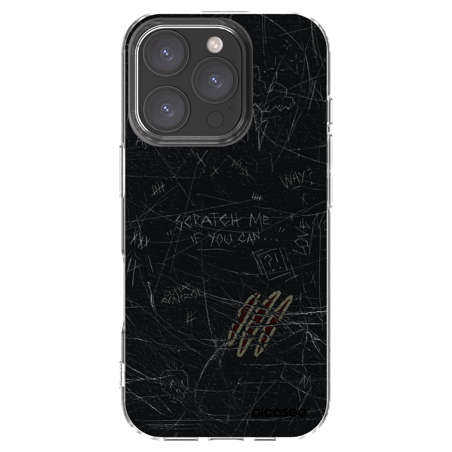 Picasee silikonska prozirna maskica za Apple iPhone 16 Pro - SCRATCH