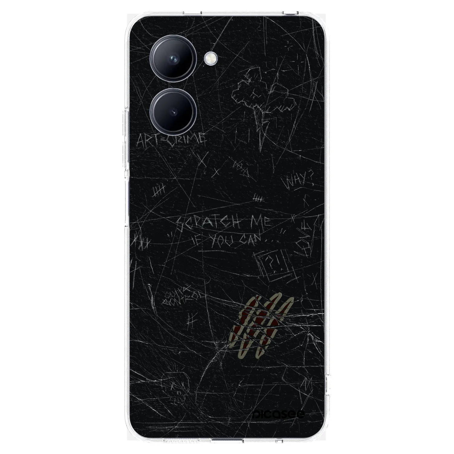 Picasee silikonska prozirna maskica za Realme C33 (2023) - SCRATCH