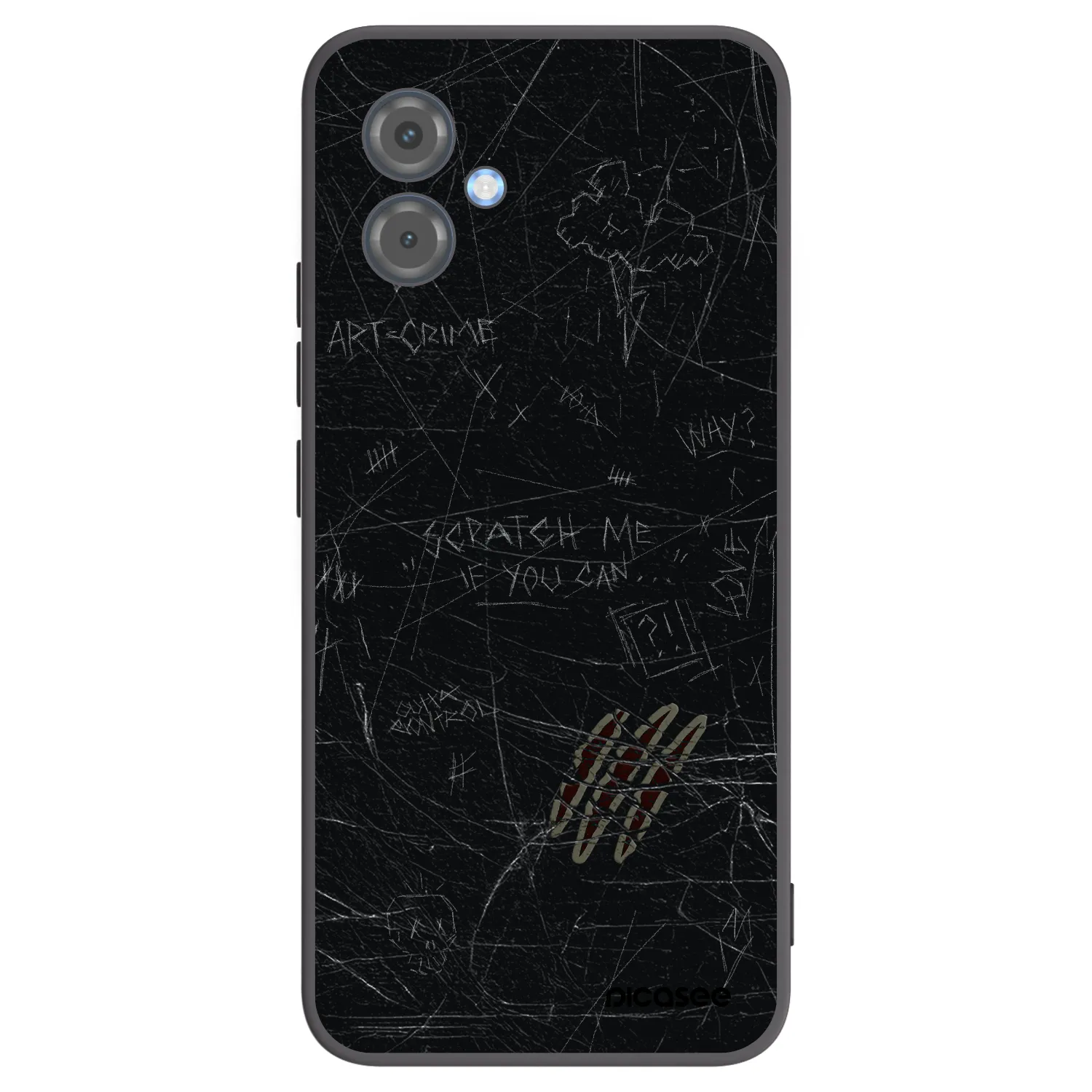 Picasee crna silikonska maskica za Motorola Moto G14 - SCRATCH