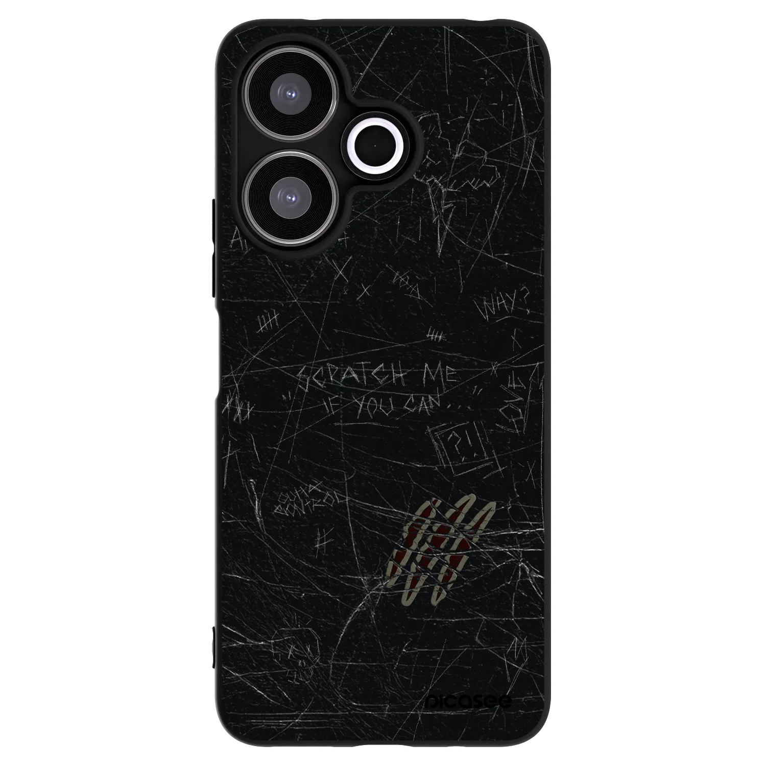 Picasee crna silikonska maskica za Xiaomi Redmi 13 4G - SCRATCH