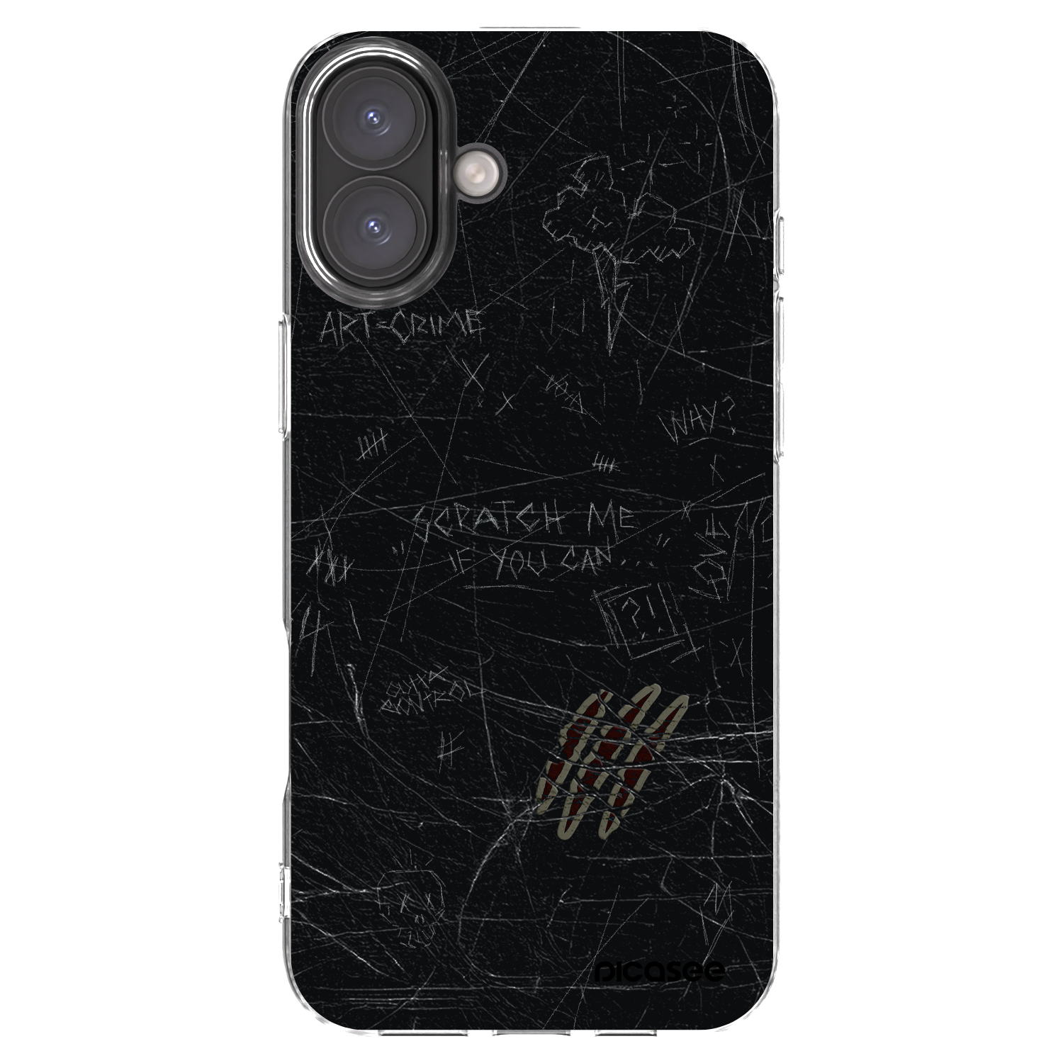 Picasee silikonska prozirna maskica za Apple iPhone 16 Plus - SCRATCH