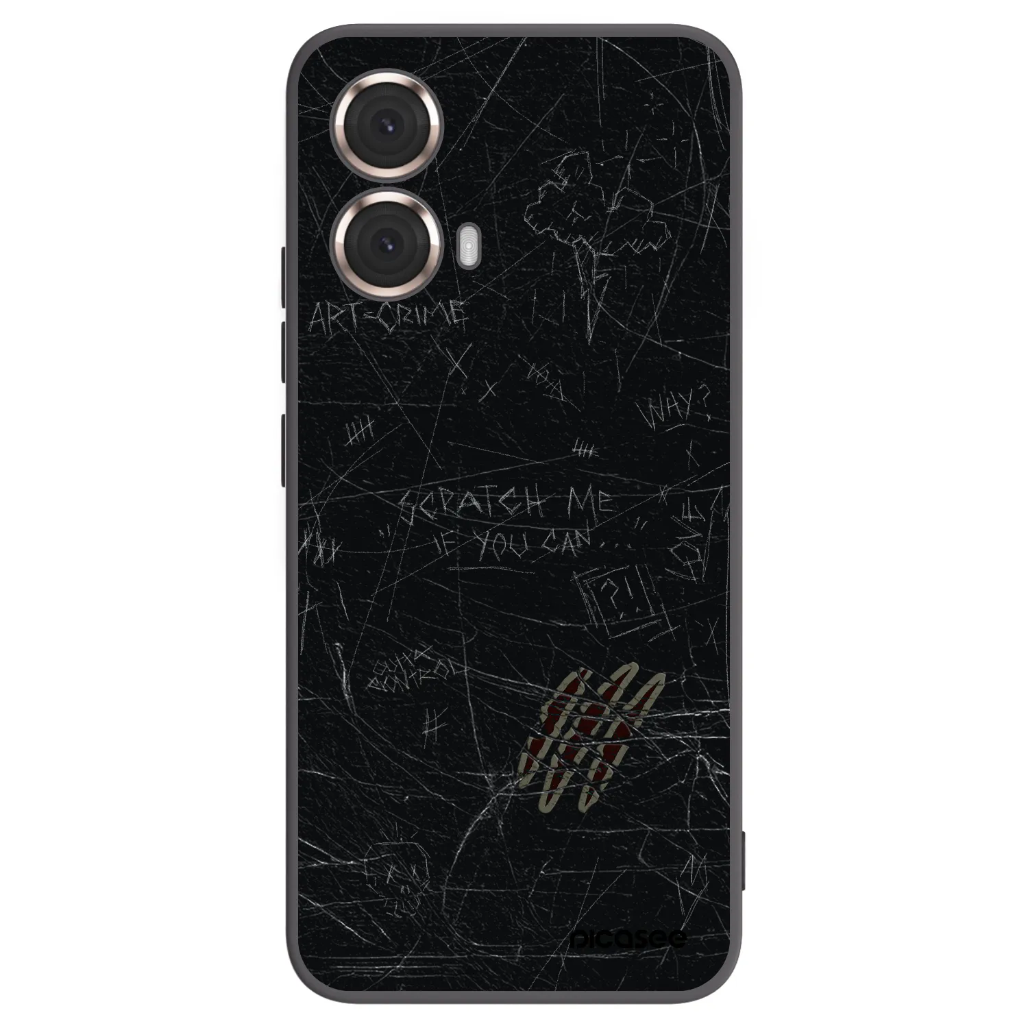 Picasee crna silikonska maskica za Motorola Moto G85 - SCRATCH
