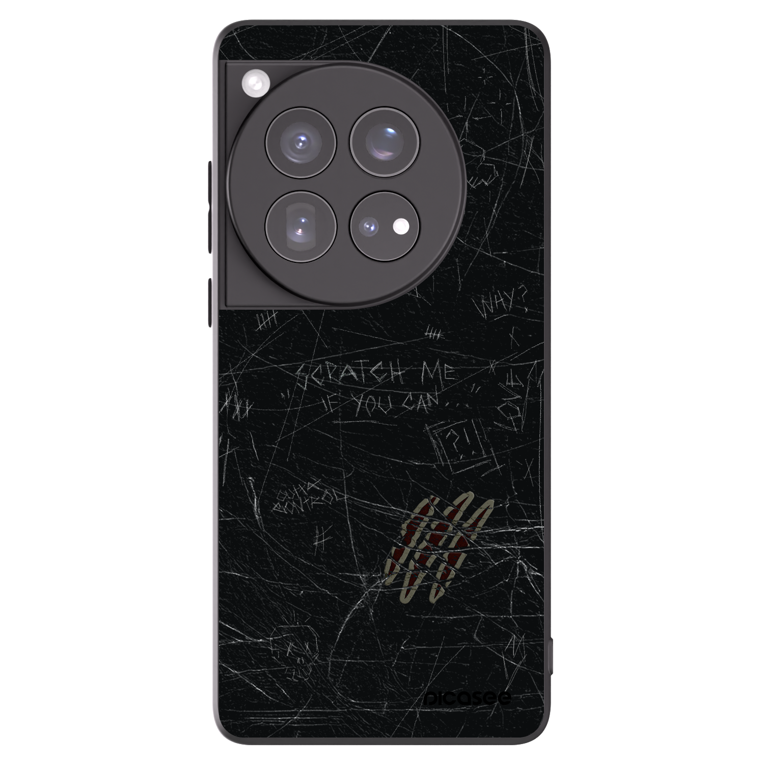 Picasee crna silikonska maskica za OnePlus 12 5G - SCRATCH