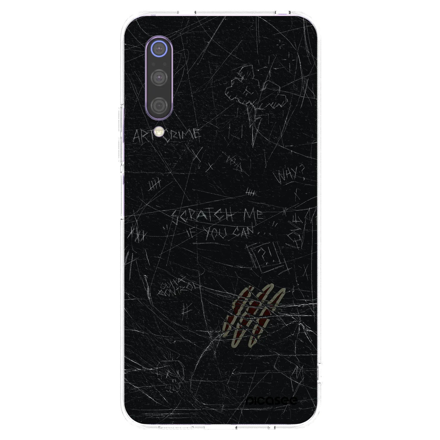 Picasee silikonska prozirna maskica za Xiaomi Mi 9 - SCRATCH