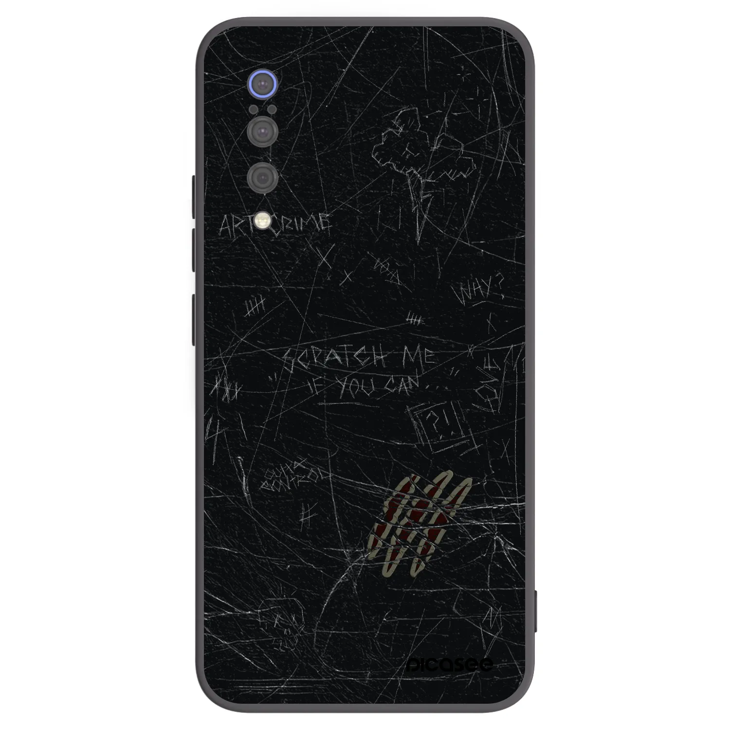 Picasee crna silikonska maskica za Xiaomi Mi 9 - SCRATCH