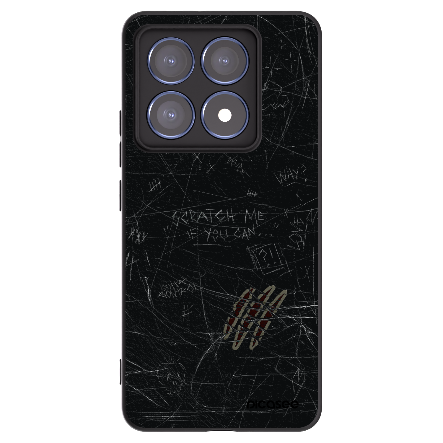 Picasee crna silikonska maskica za Xiaomi 14T Pro - SCRATCH