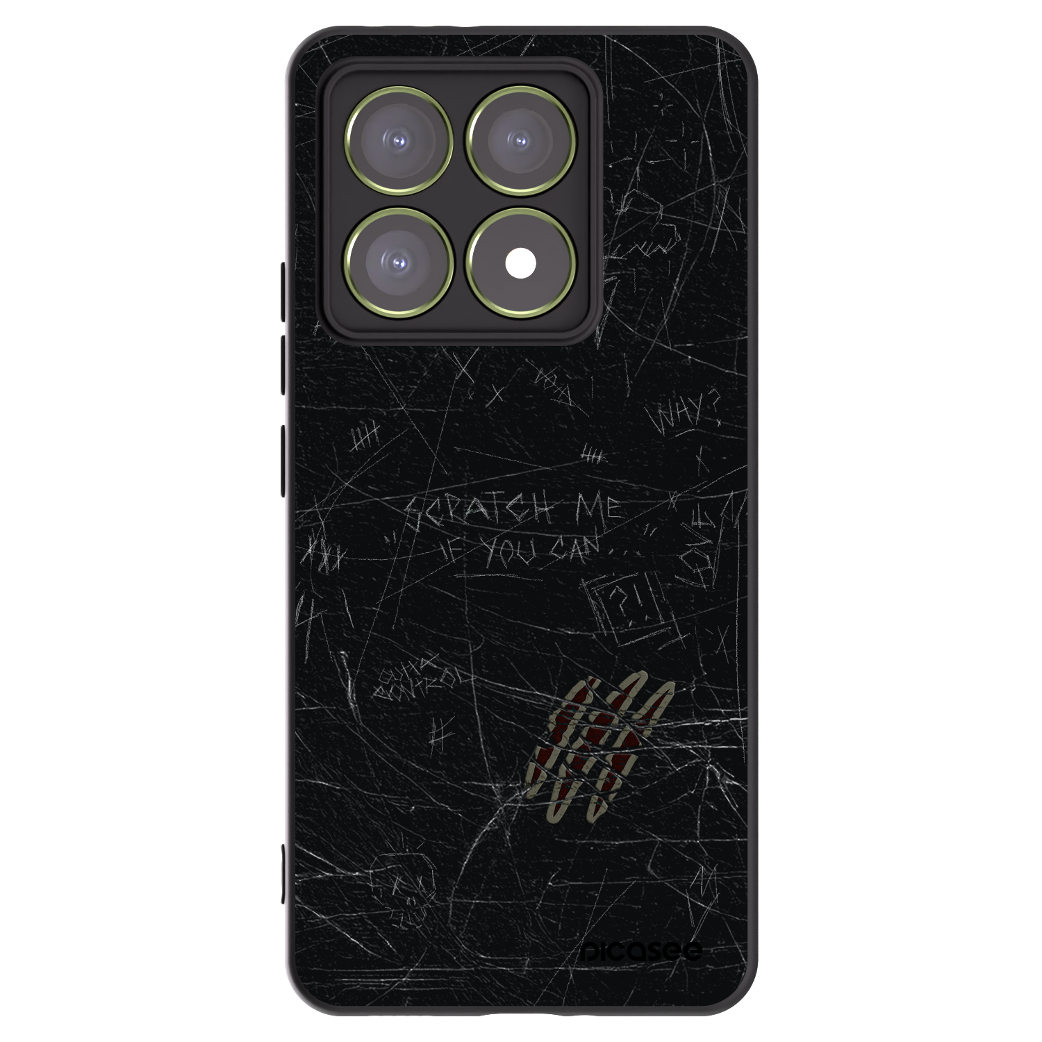 Picasee crna silikonska maskica za Xiaomi 14T - SCRATCH