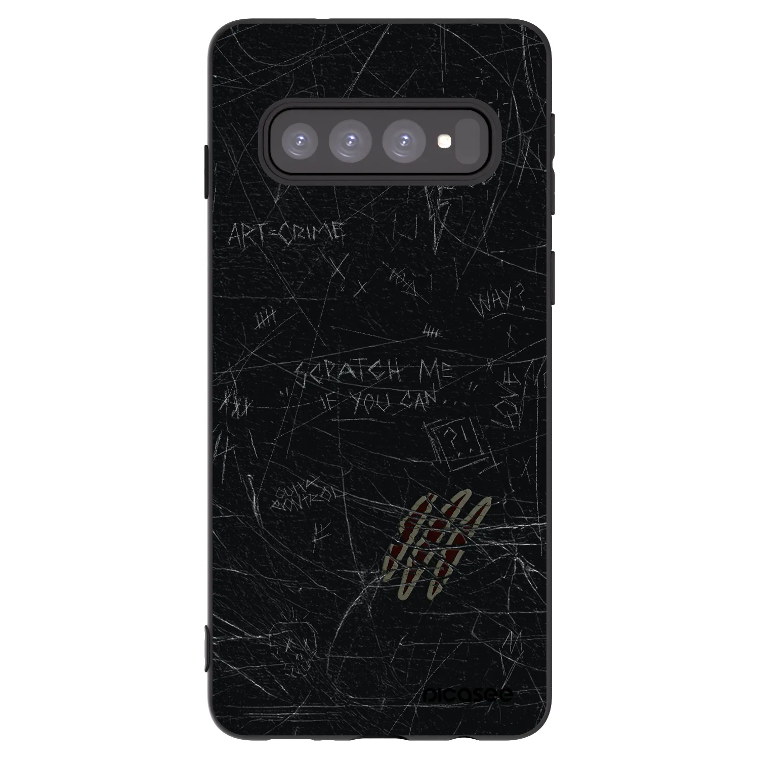 Picasee crna silikonska maskica za Samsung Galaxy S10 G973 - SCRATCH