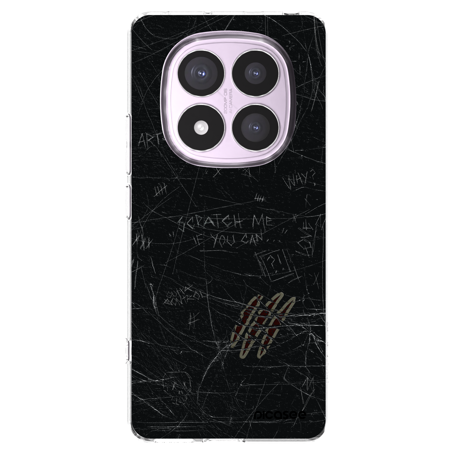 Picasee silikonska prozirna maskica za Xiaomi Redmi Note 14 Pro 5G - SCRATCH