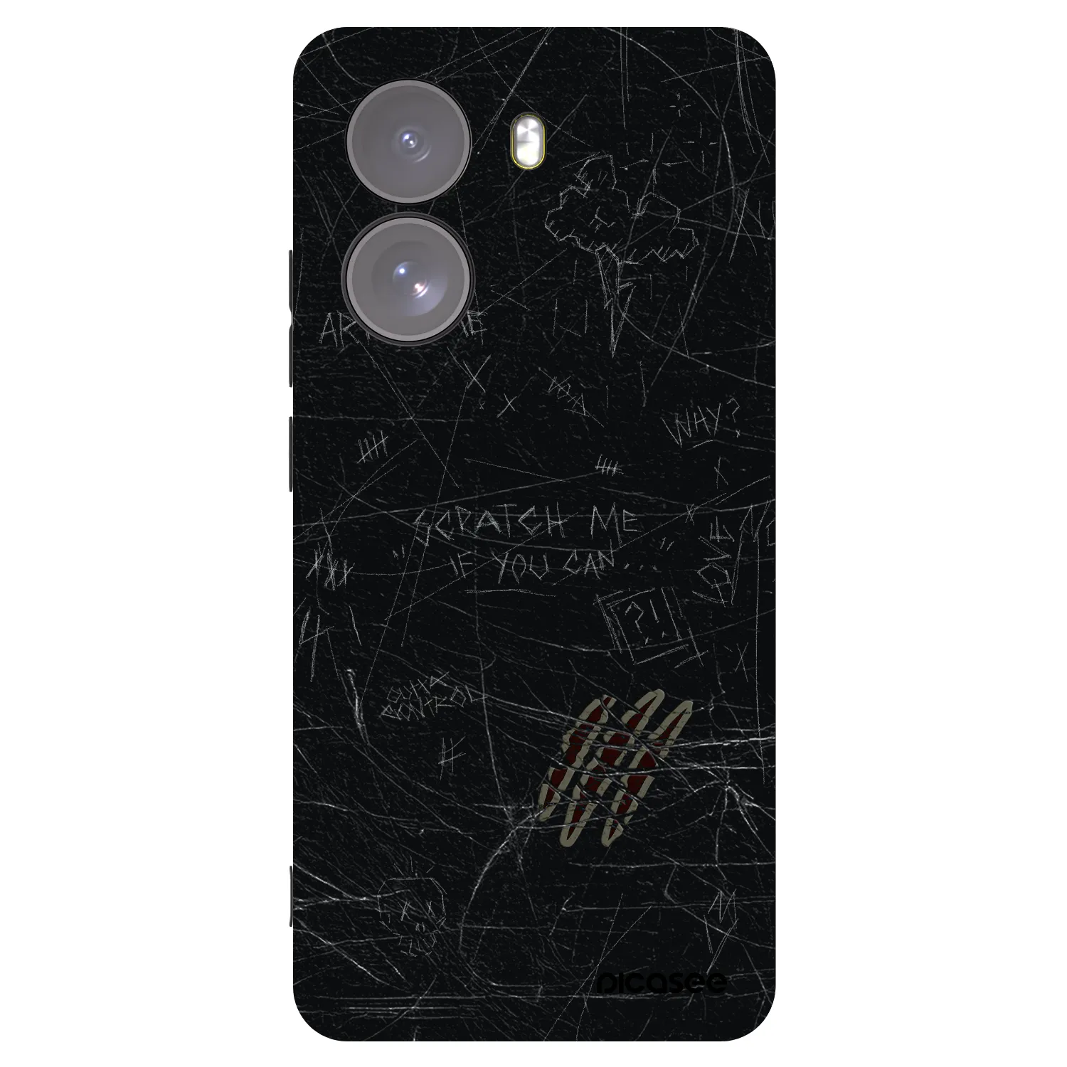 Picasee crna silikonska maskica za Xiaomi Poco X7 - SCRATCH