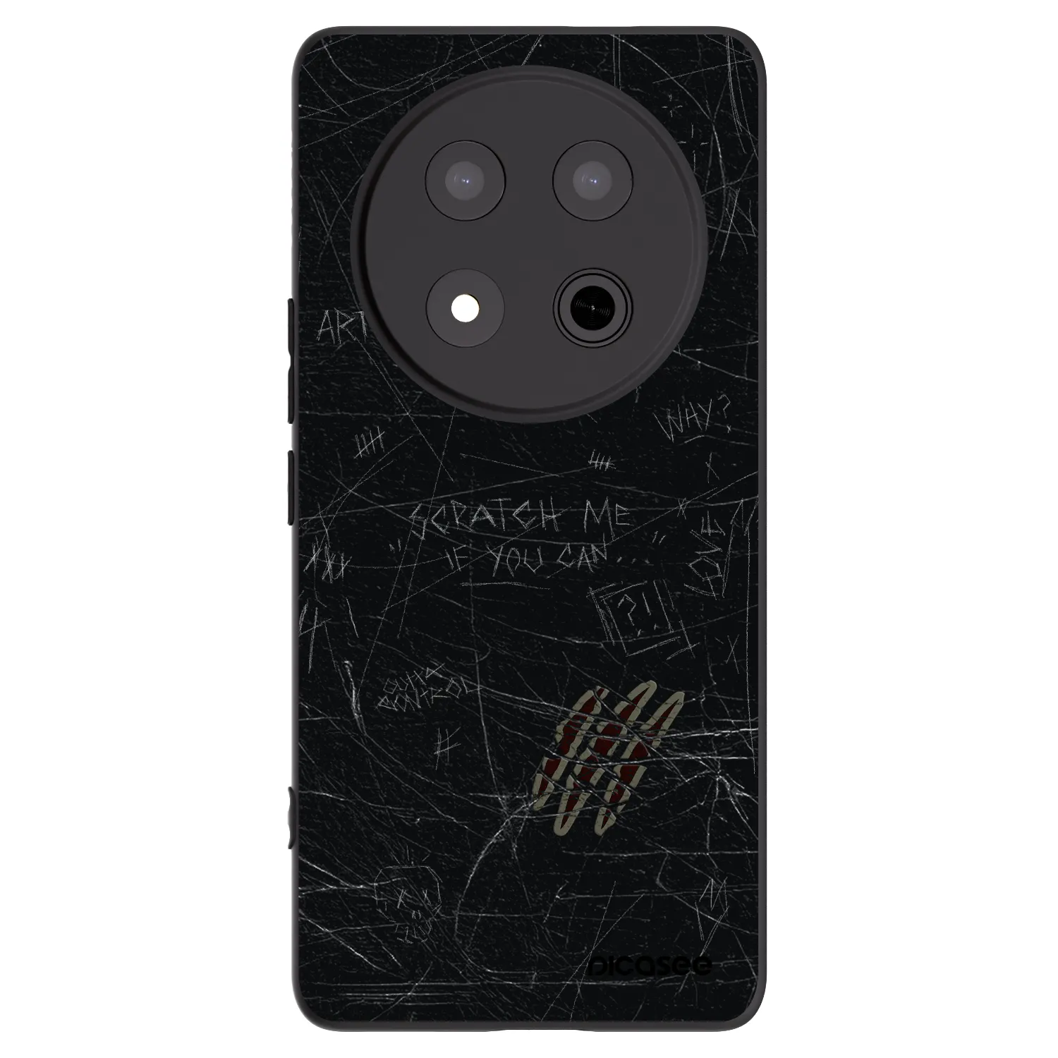 Picasee crna silikonska maskica za Honor Magic7 Lite 5G - SCRATCH