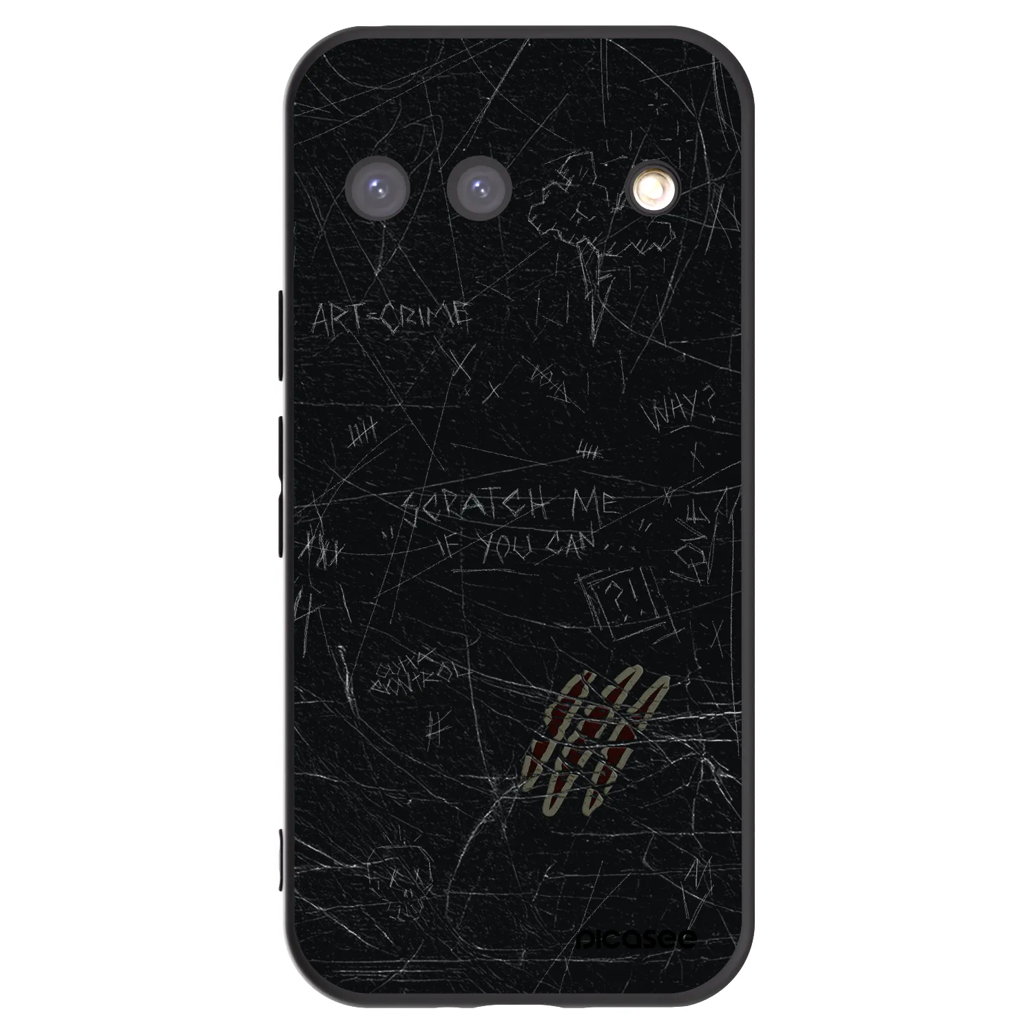 Picasee crna silikonska maskica za Google Pixel 9 - SCRATCH