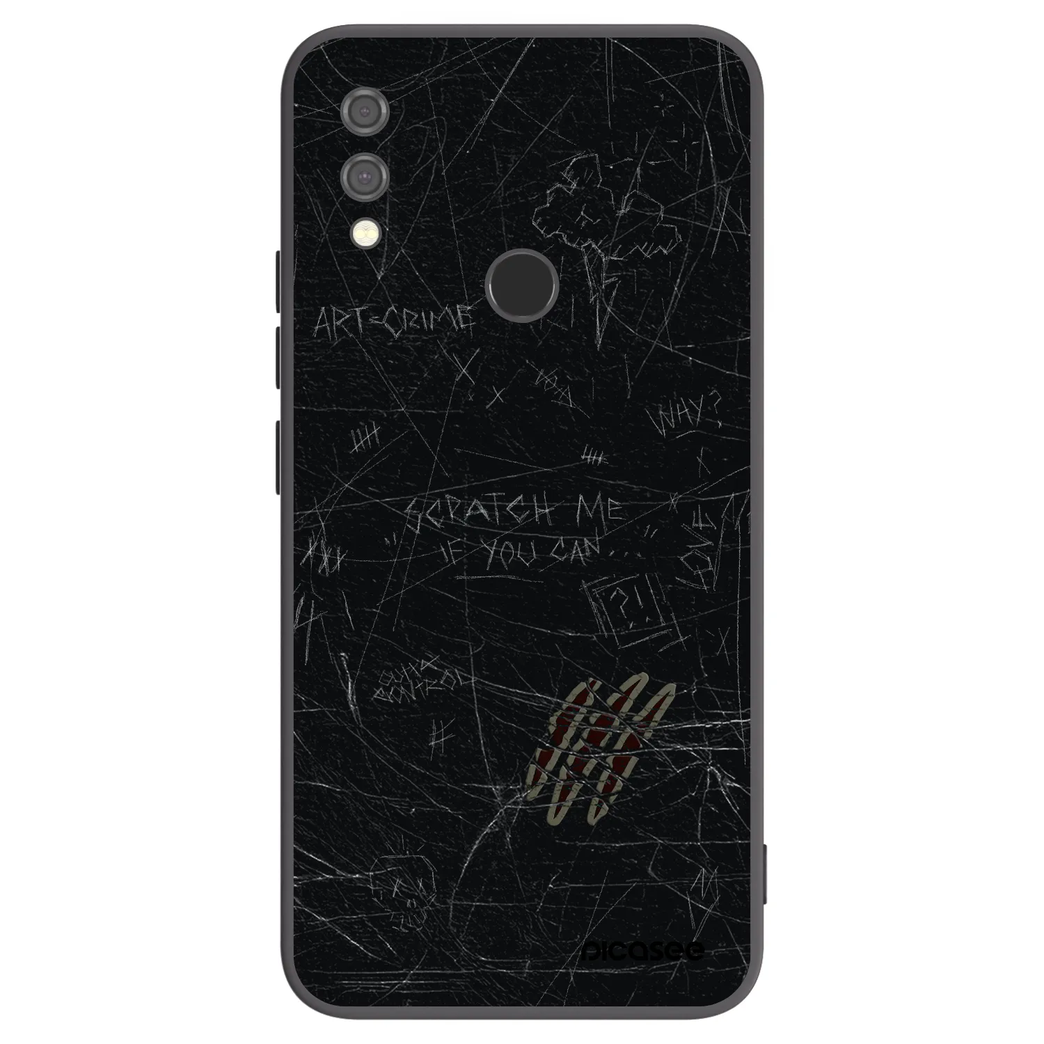 Picasee crna silikonska maskica za Xiaomi Redmi Note 7 - SCRATCH