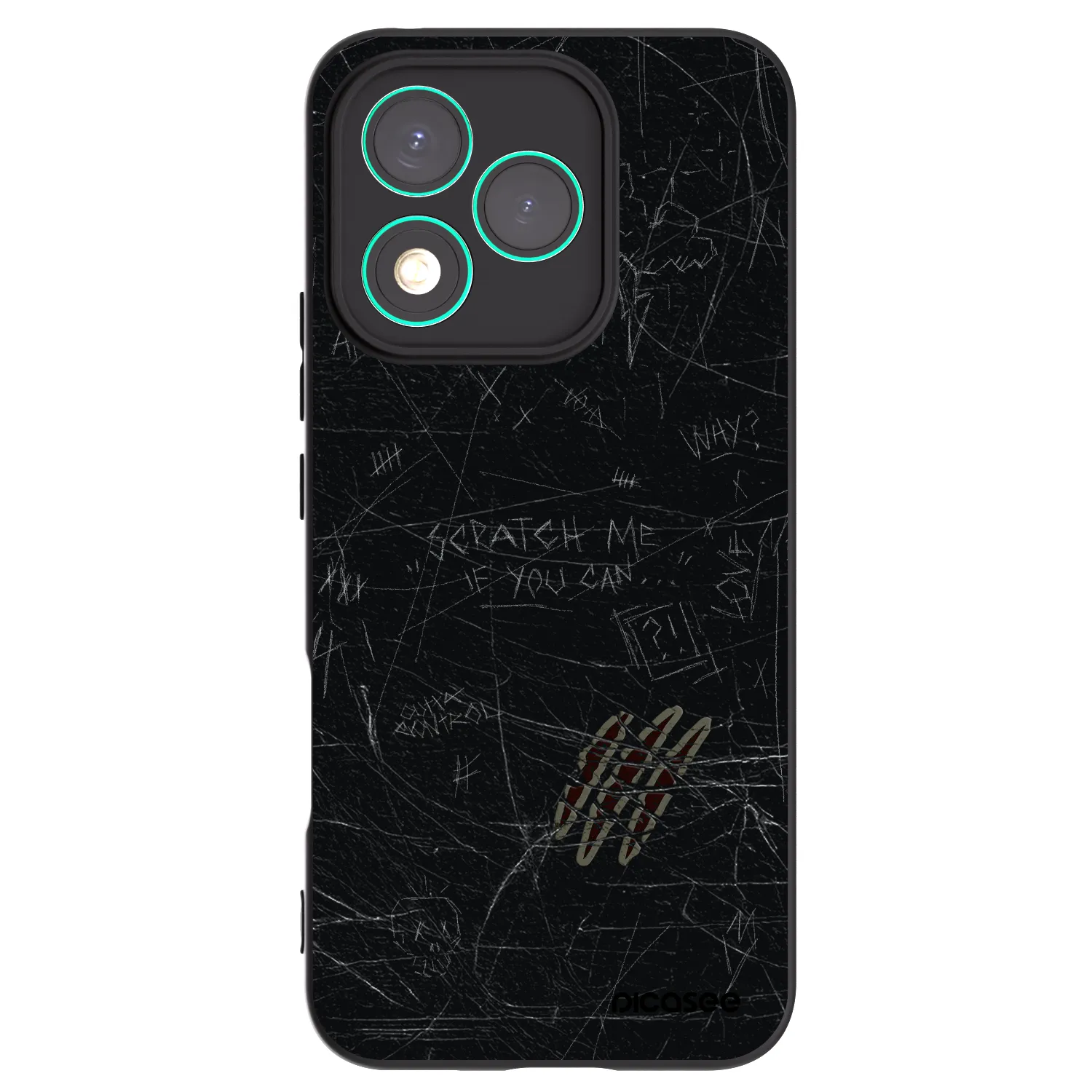 Picasee crna silikonska maskica za Honor 400 Lite 5G - SCRATCH