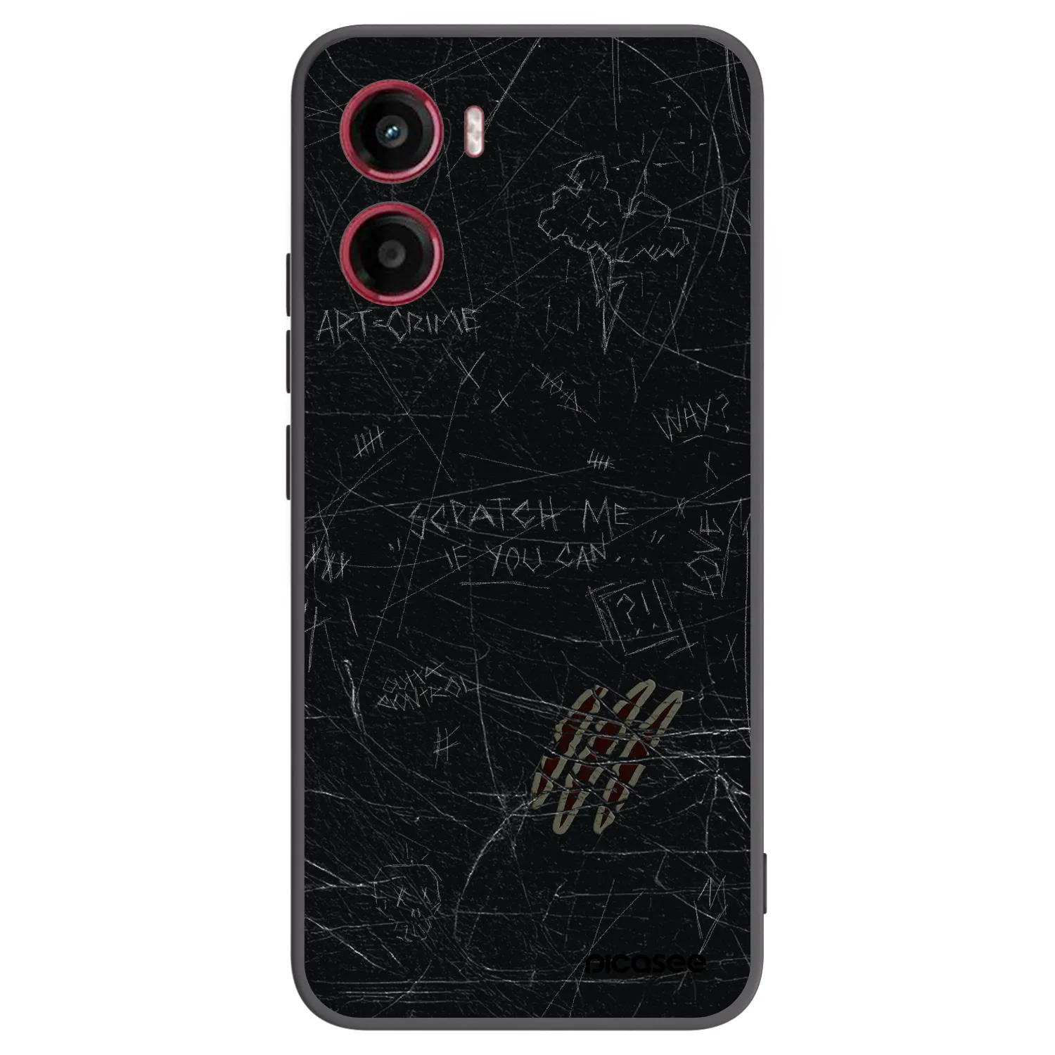 Picasee crna silikonska maskica za Motorola Moto G05 - SCRATCH