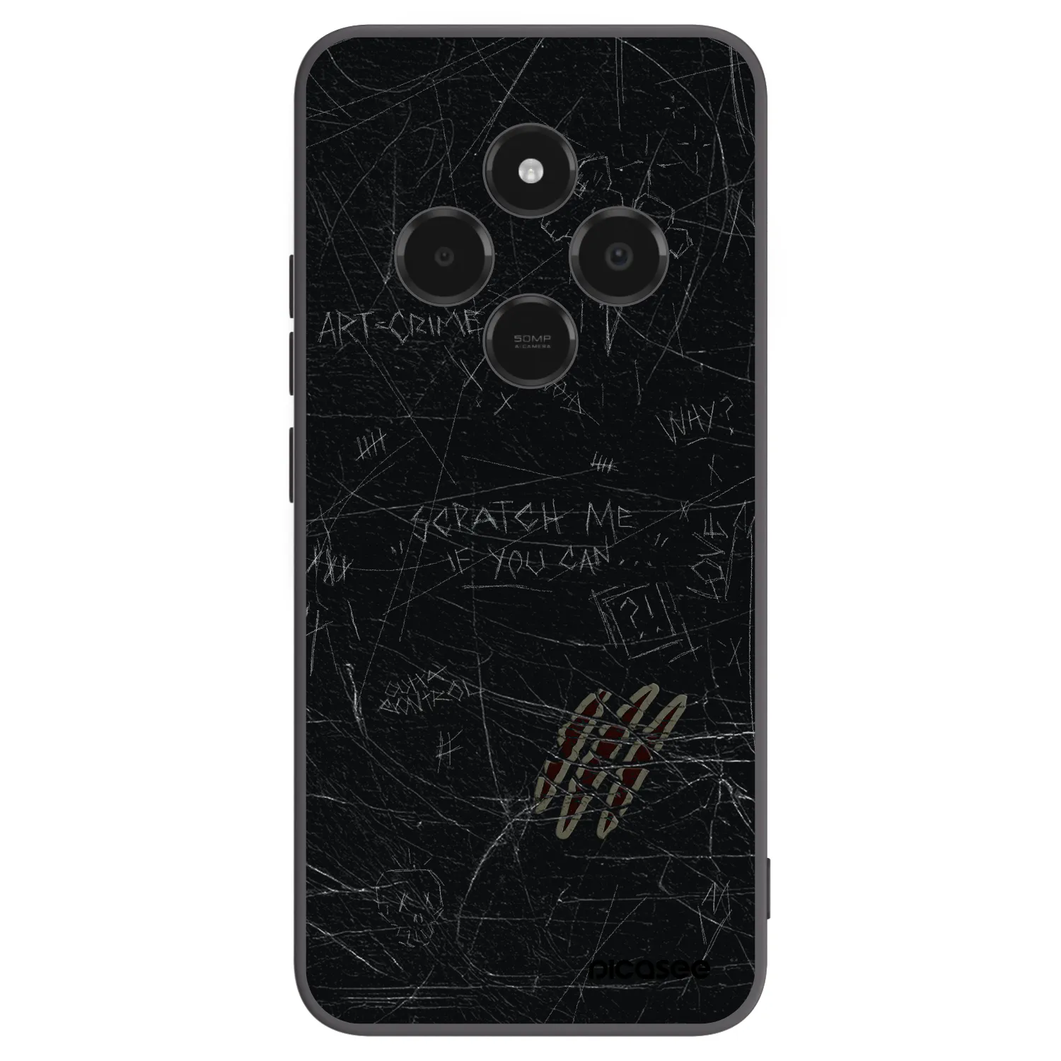 Picasee crna silikonska maskica za Xiaomi Poco C75 - SCRATCH
