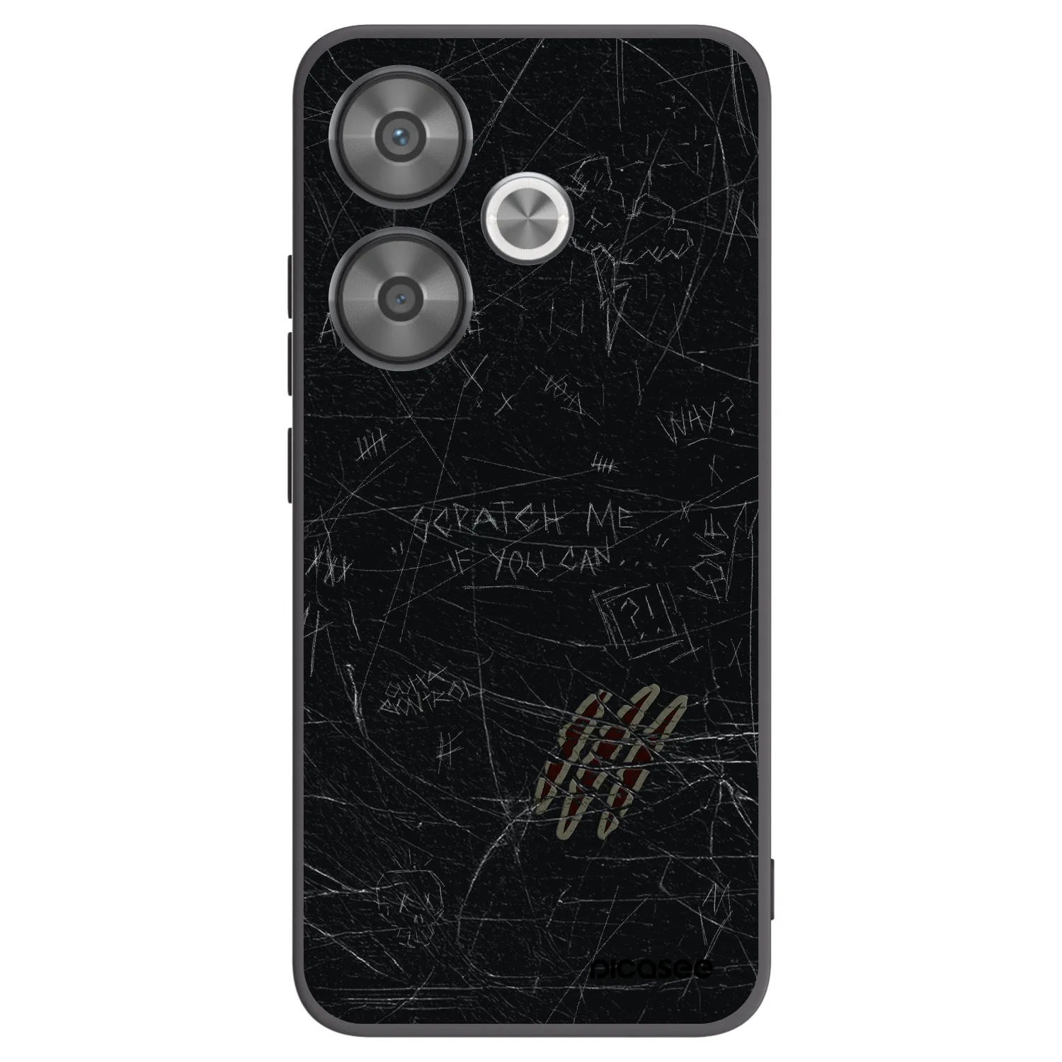 Picasee crna silikonska maskica za Xiaomi Poco F6 - SCRATCH