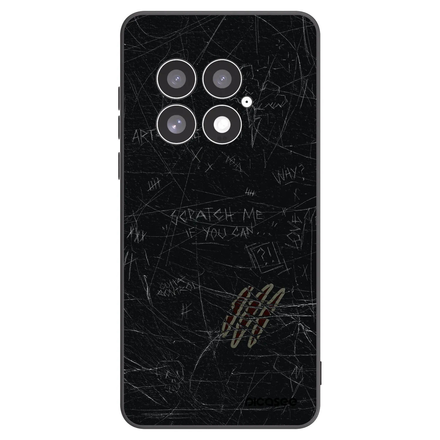 Picasee crna silikonska maskica za OnePlus 13 5G - SCRATCH