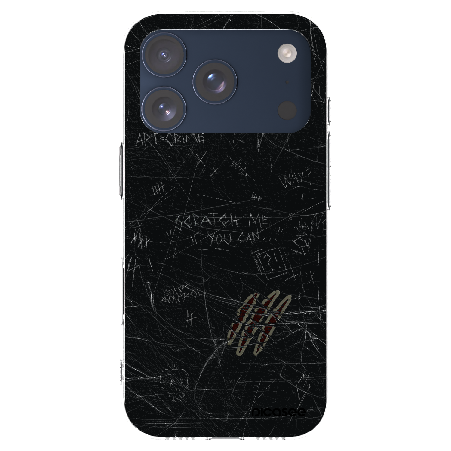 Picasee silikonska prozirna maskica za Apple iPhone 17 Pro - SCRATCH